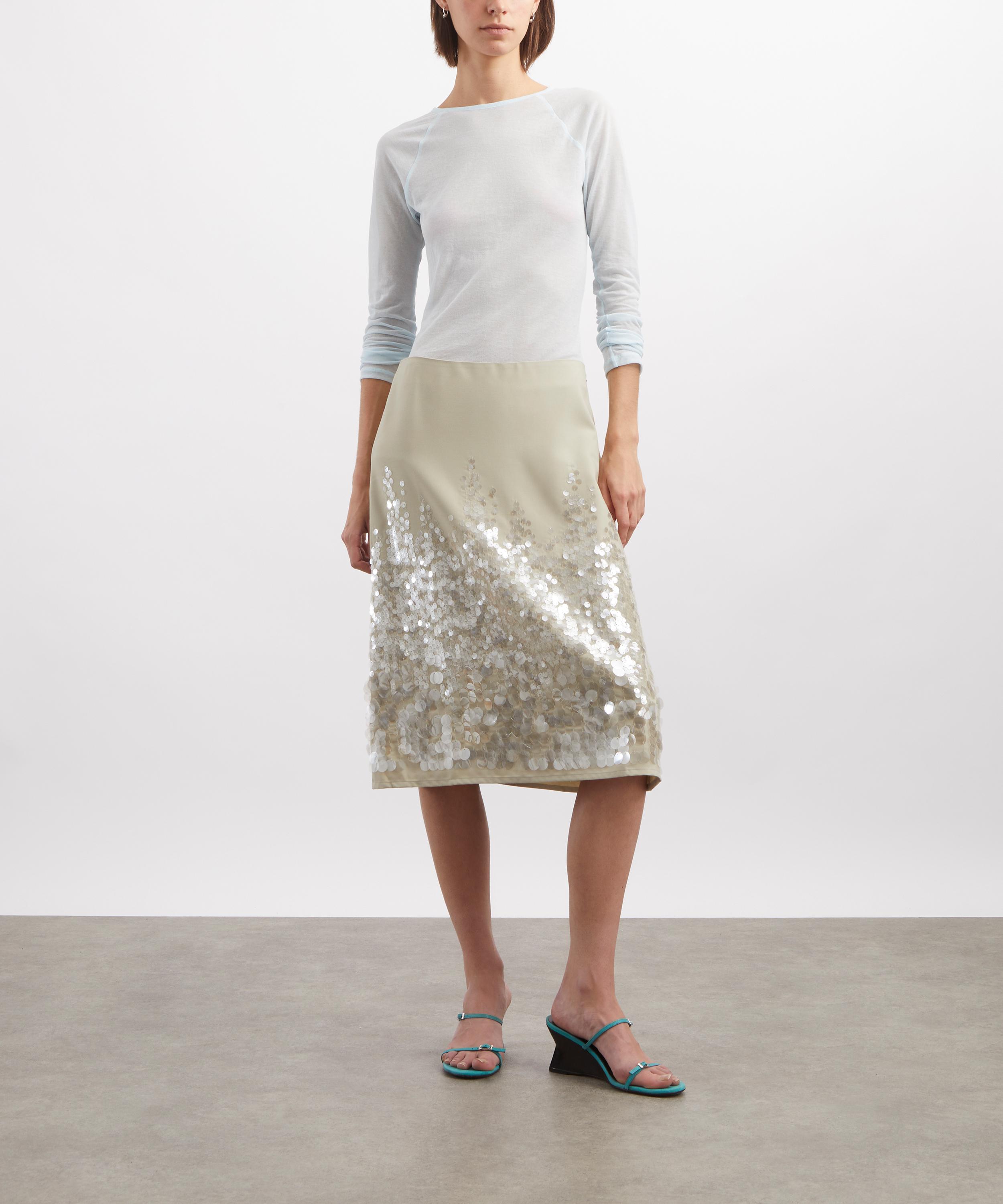 Paloma Wool - Hiro Light Blue Sheer Knit Top image number 1