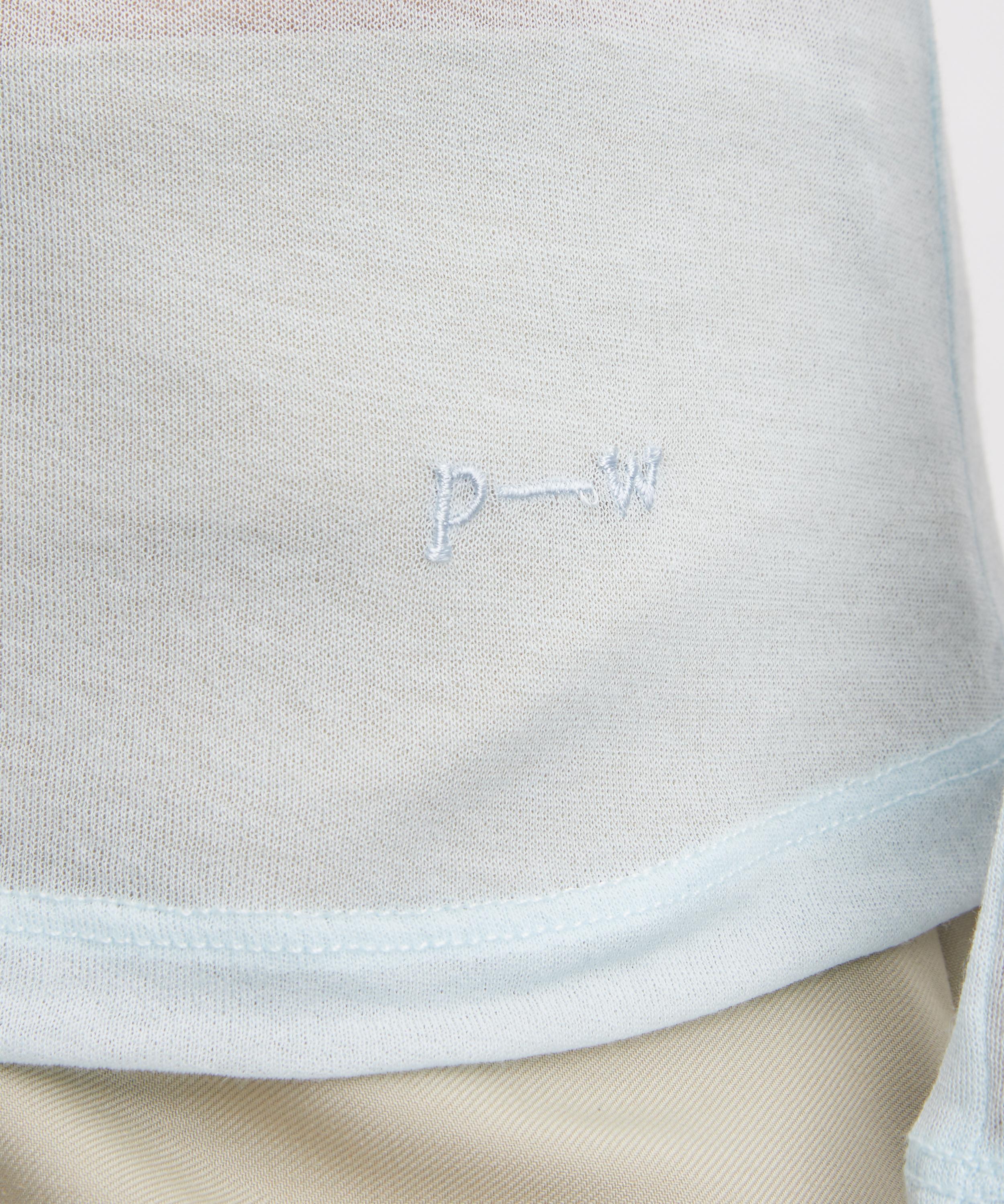 Paloma Wool - Hiro Light Blue Sheer Knit Top image number 4