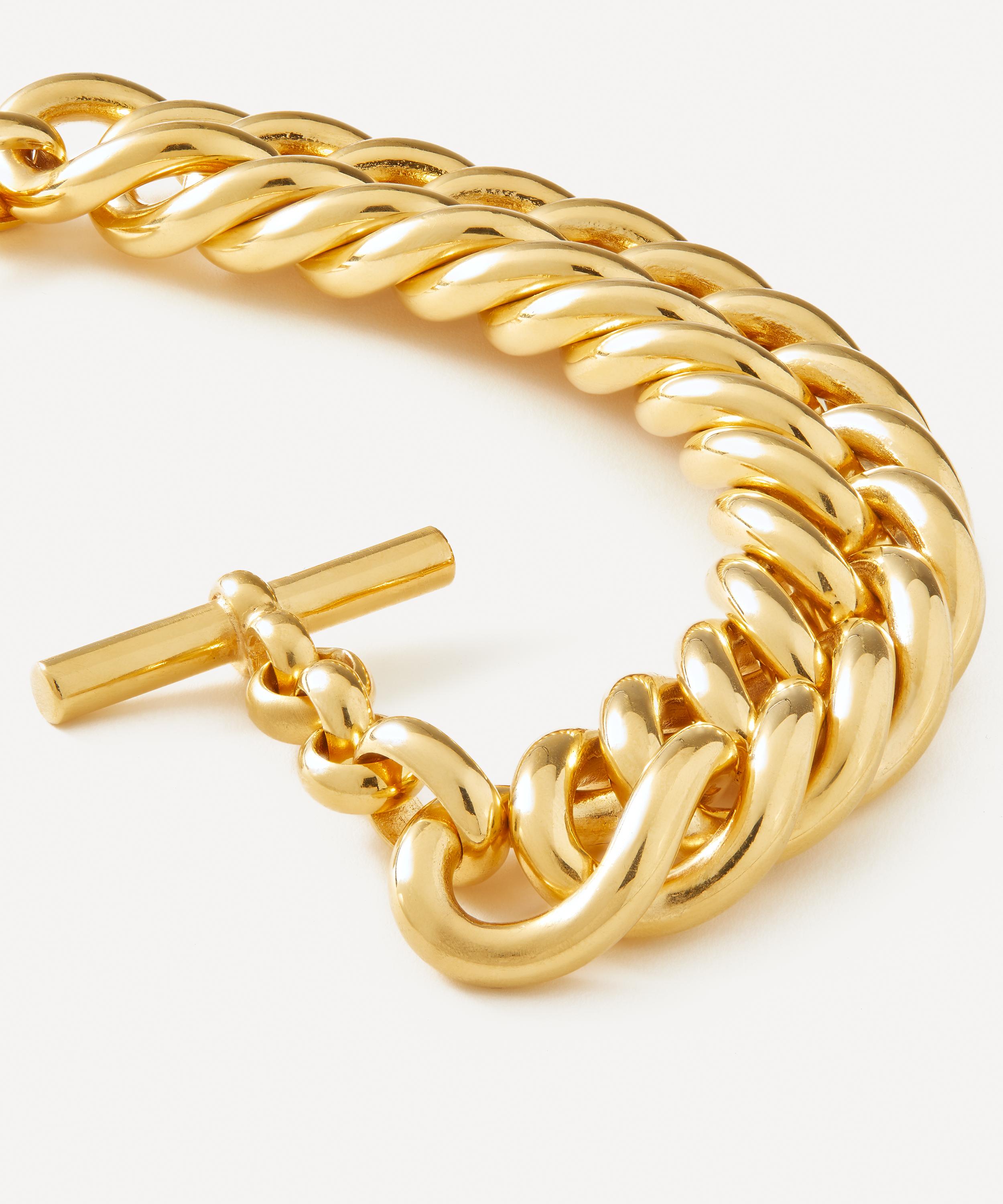 Tilly Sveaas - 18ct Gold-Plated Giant Curb Link Bracelet image number 1