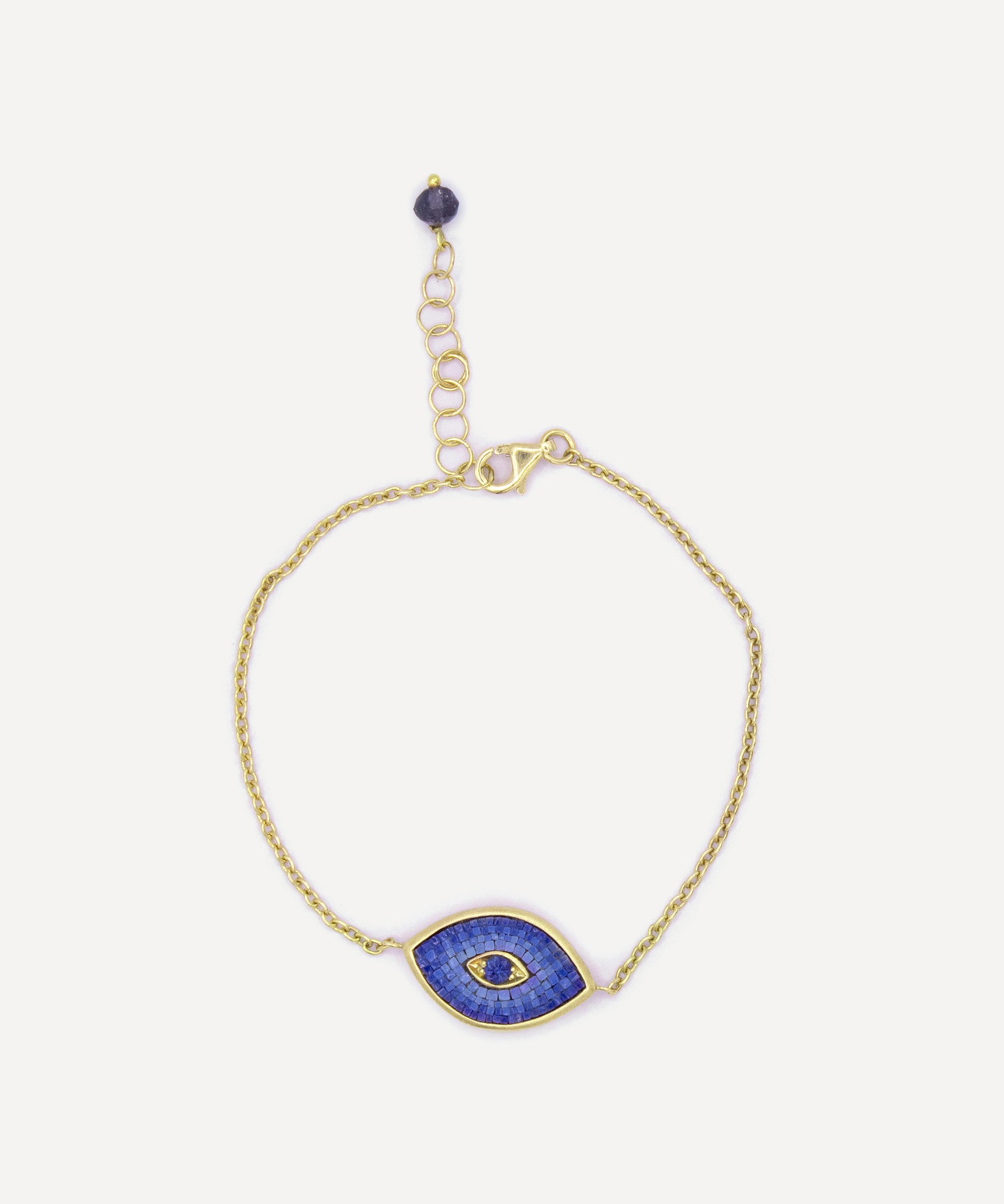 Kojis - 18ct Gold Micro Mosaic Evil Eye Bracelet
