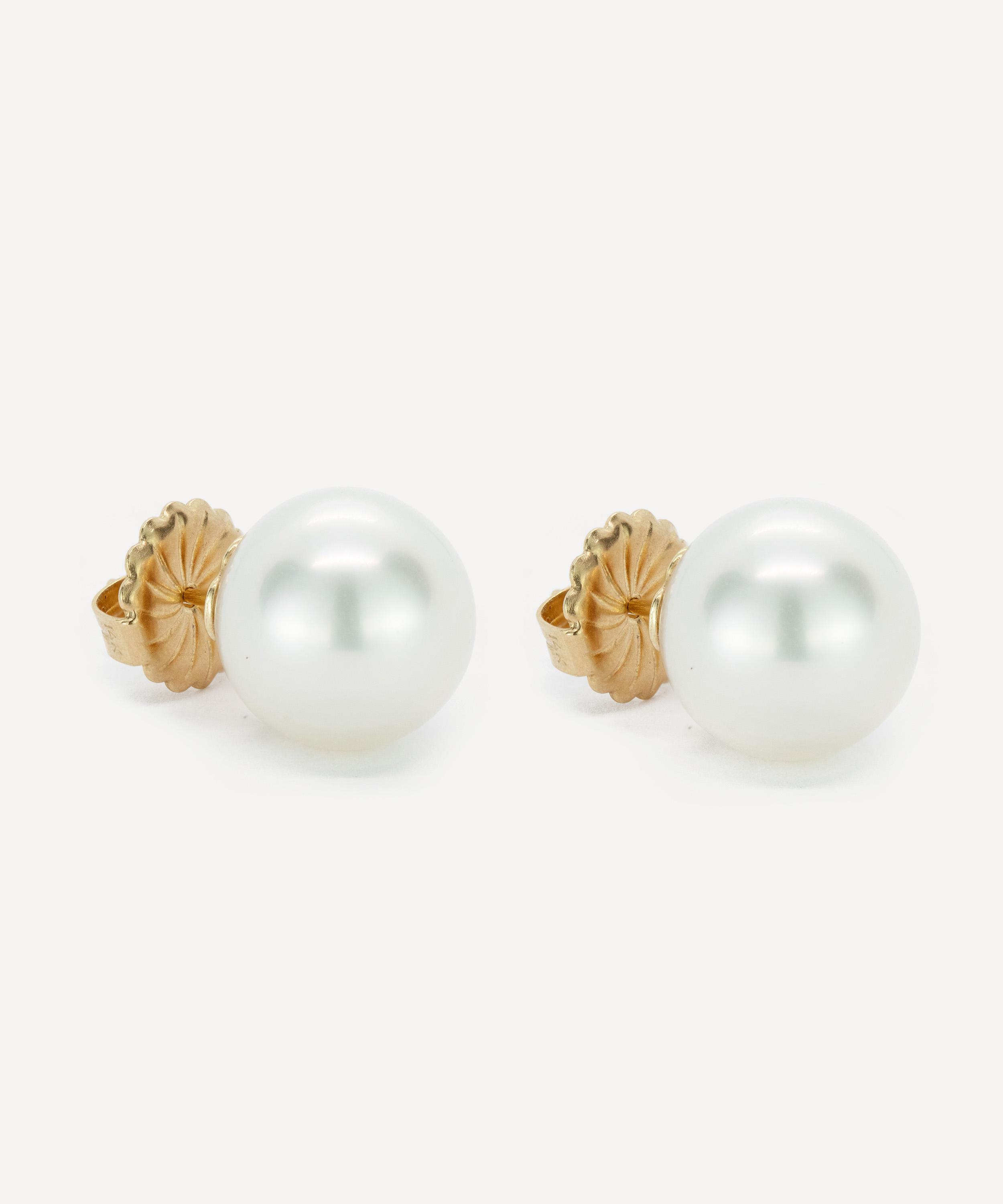 Kojis - 14ct Gold Cultured Pearl Stud Earrings image number 1
