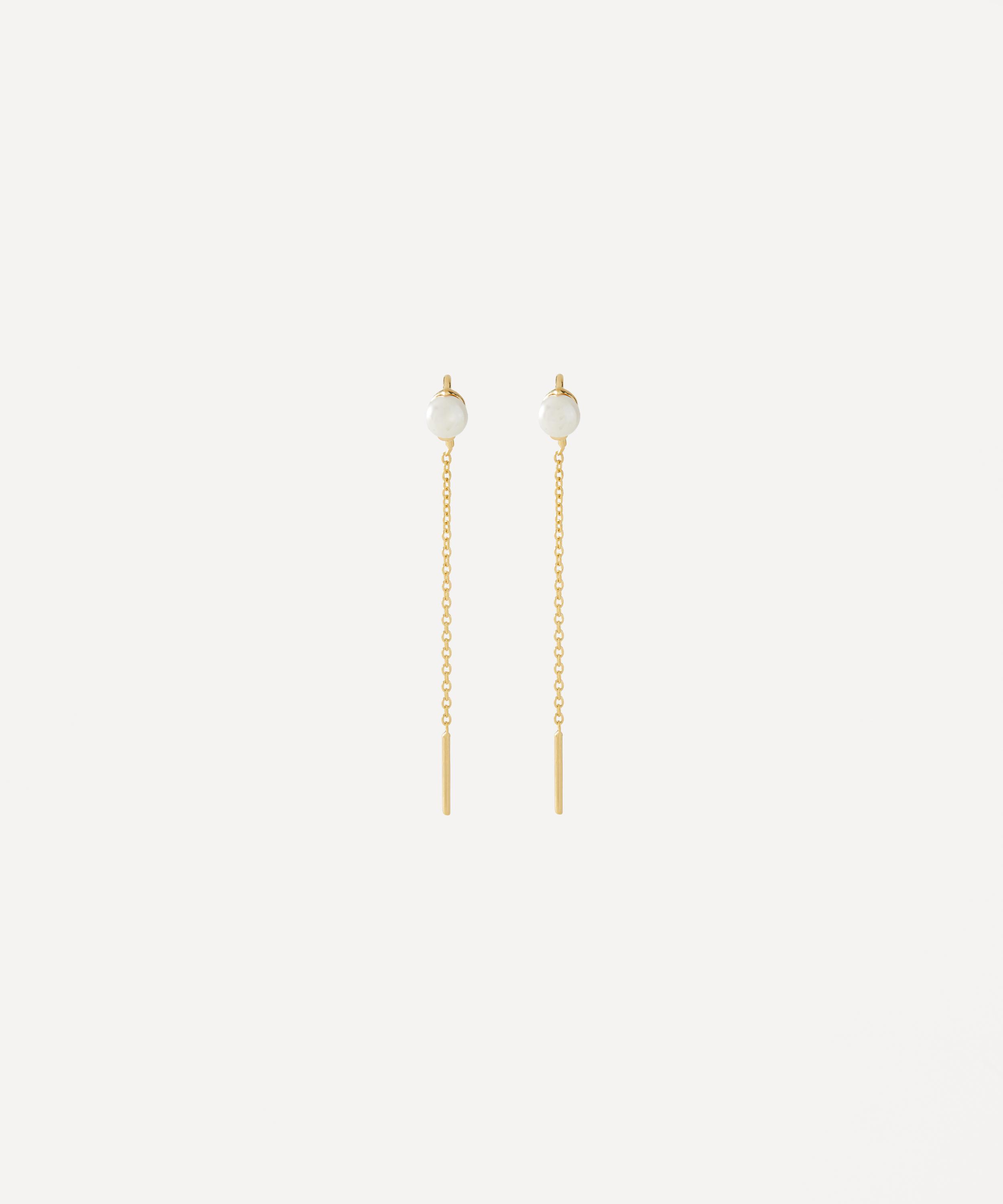 PDPAOLA - 18ct Gold-Plated La Perla Lyra Drop Earrings
