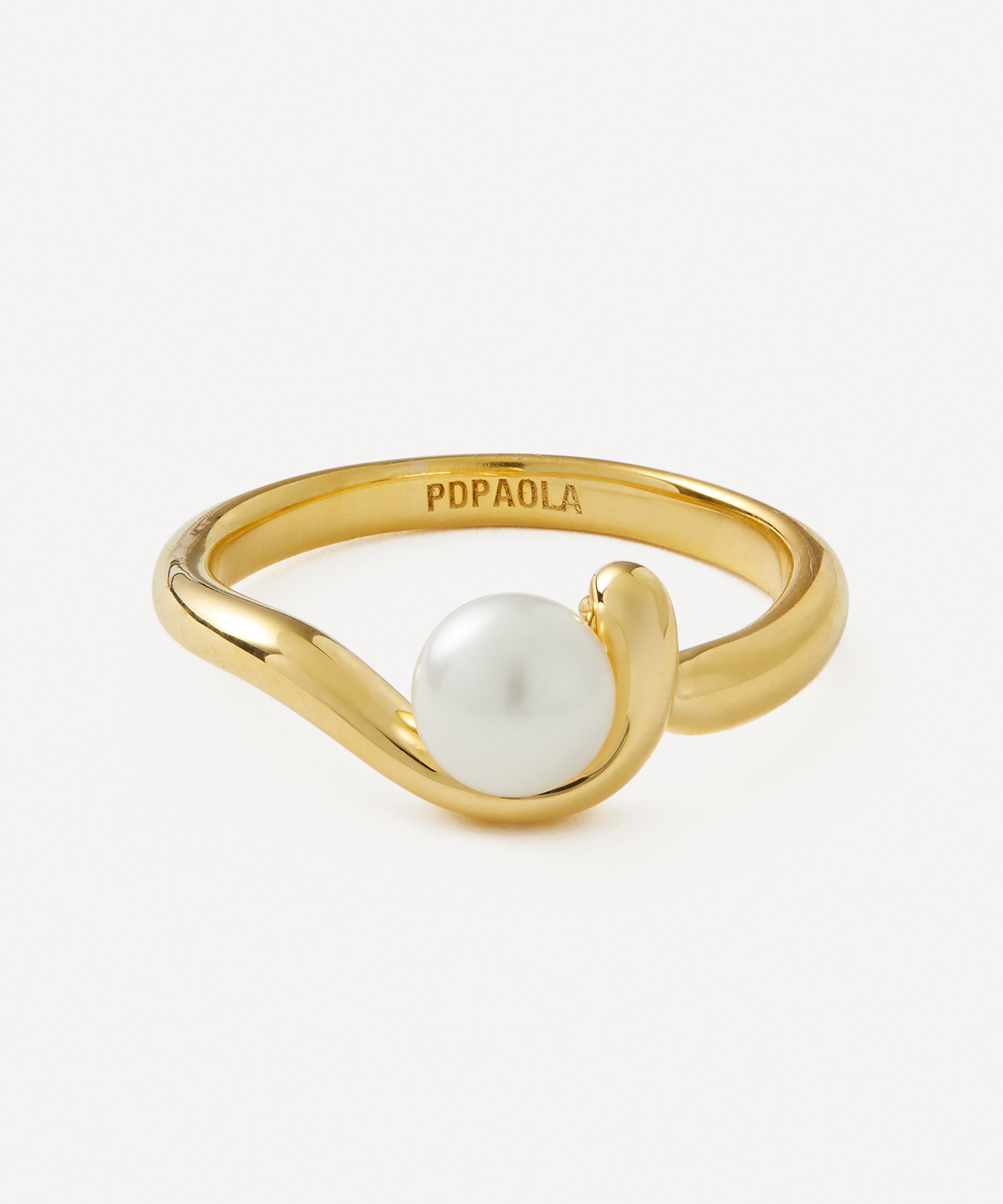PDPAOLA - 18ct Gold-Plated La Perla Aura Ring
