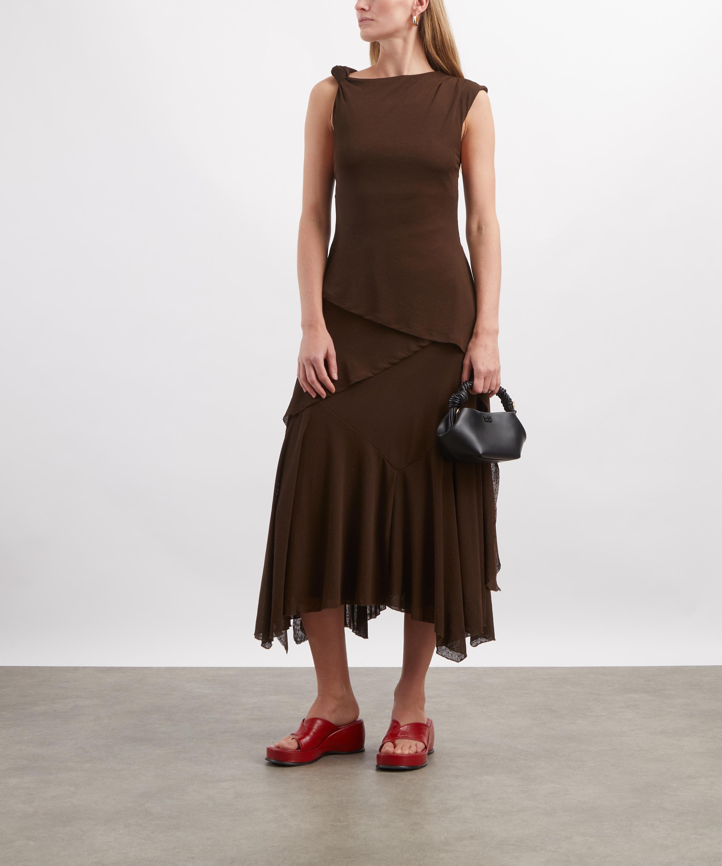 Ganni - Marl Mesh Long Dress image number 1