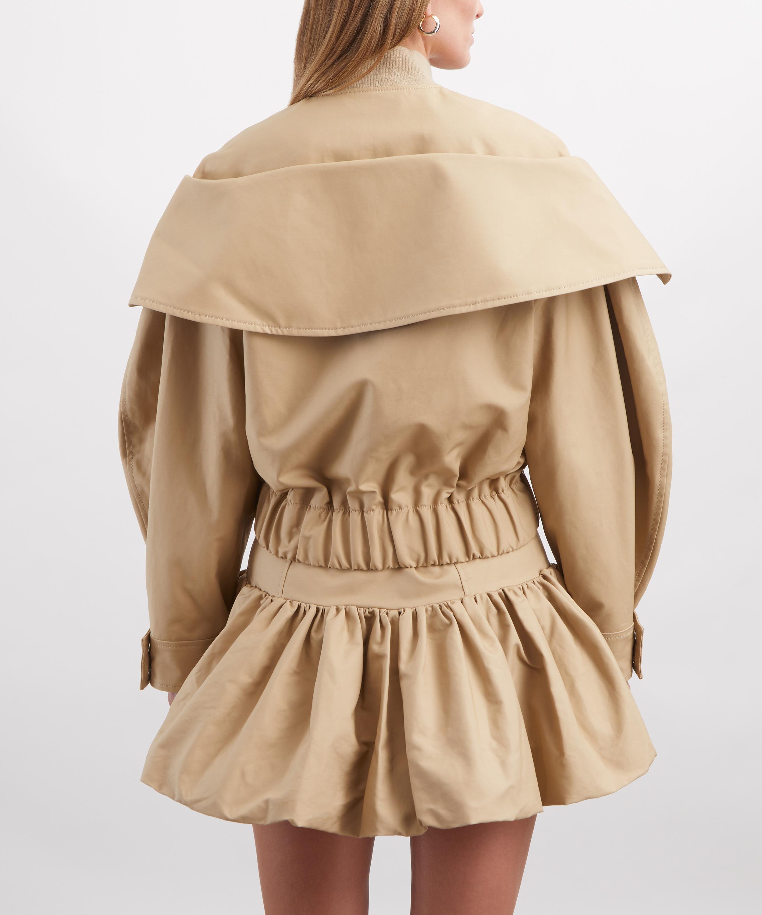 Ganni - Beige Cotton Bomber Jacket image number 3