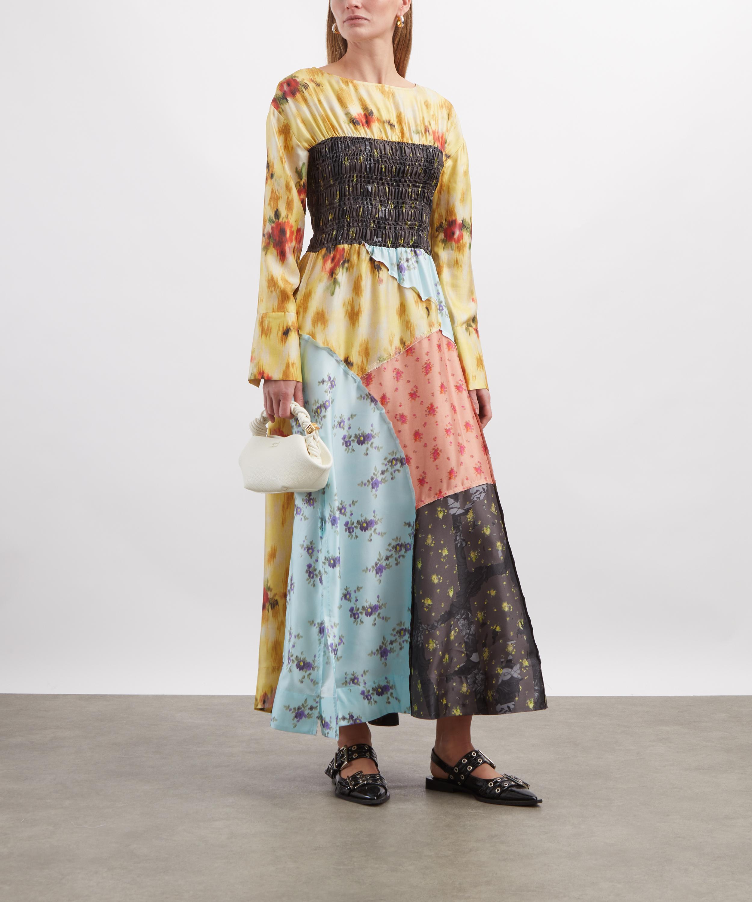 Ganni - Multi Printed Silk Dress image number 1