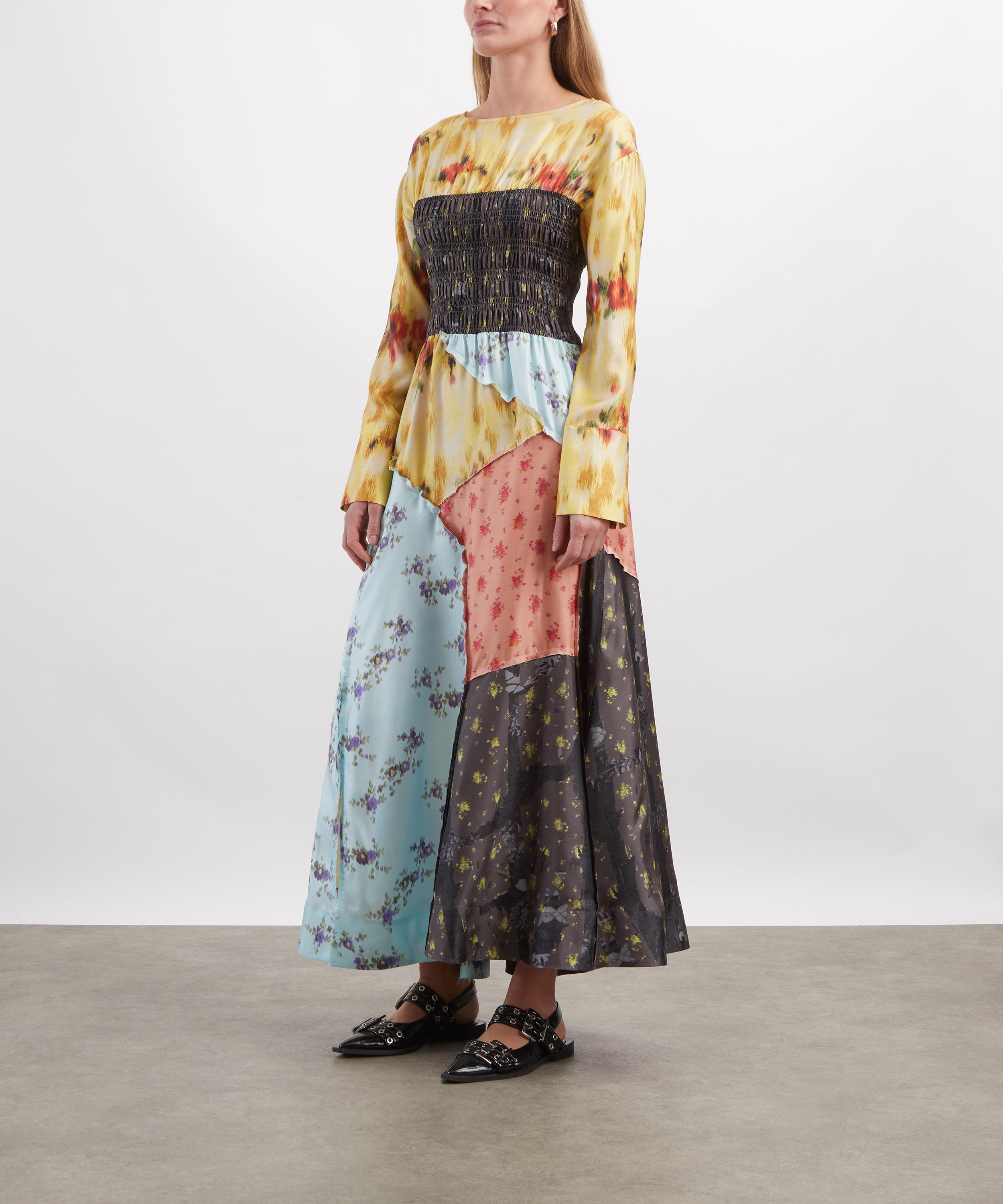 Ganni - Multi Printed Silk Dress image number 2