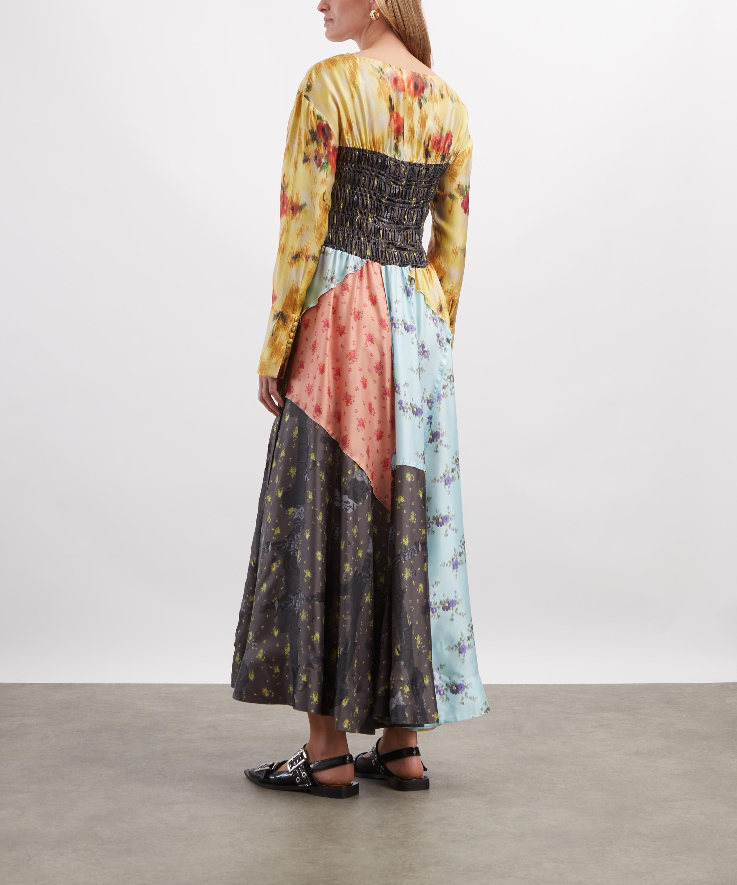 Ganni - Multi Printed Silk Dress image number 3