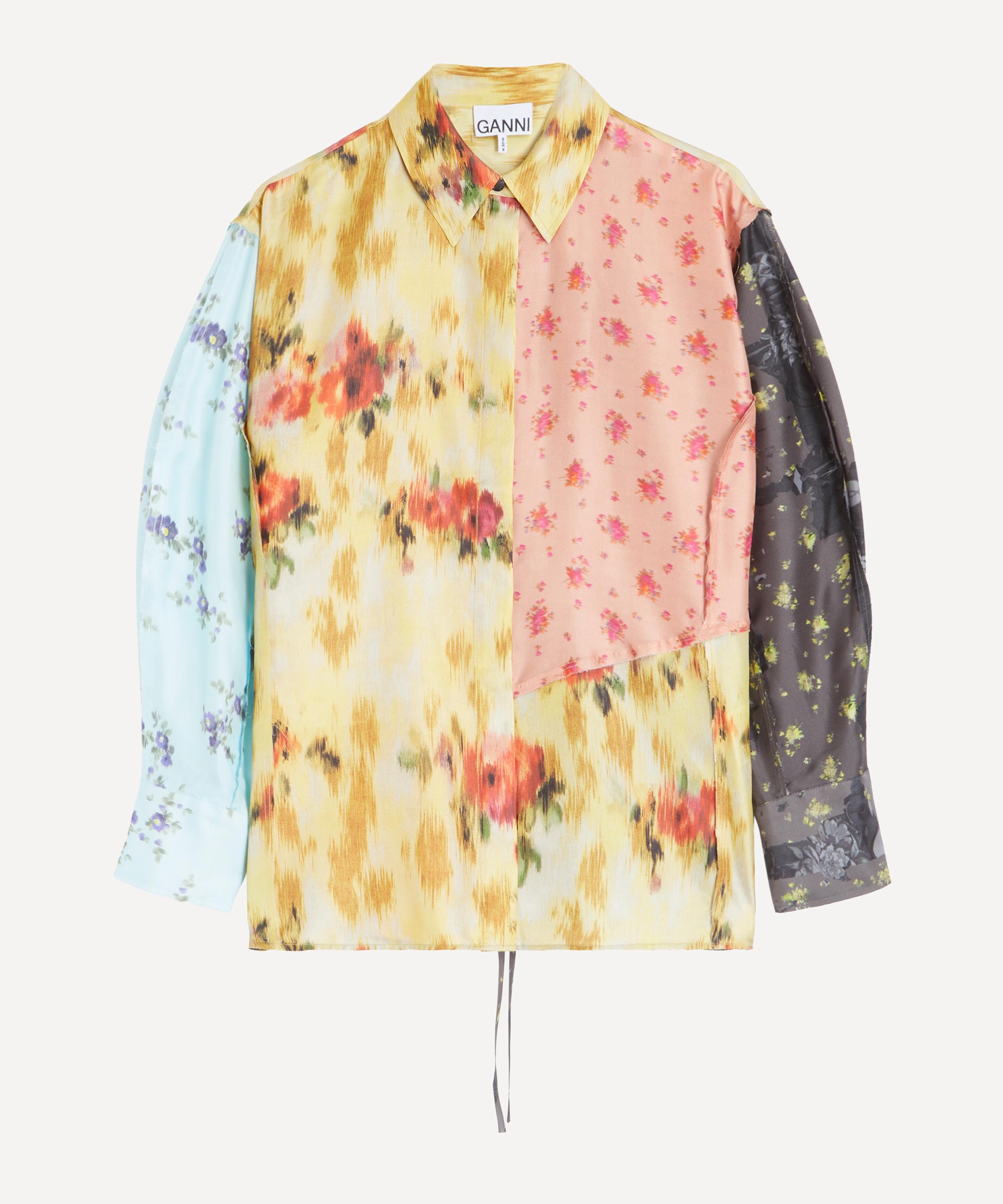 Ganni - Multi Printed Silk Shirt