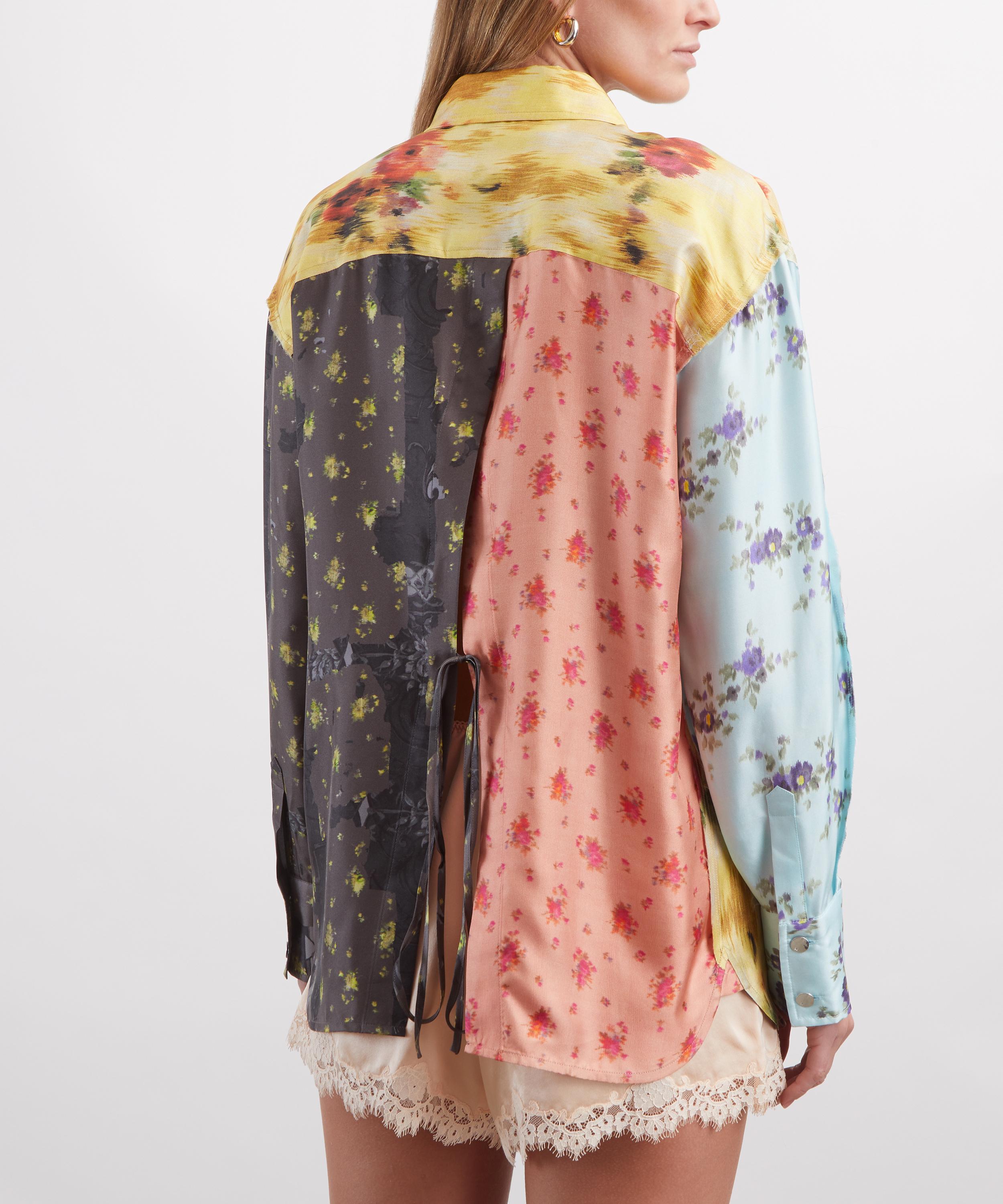 Ganni - Multi Printed Silk Shirt image number 3