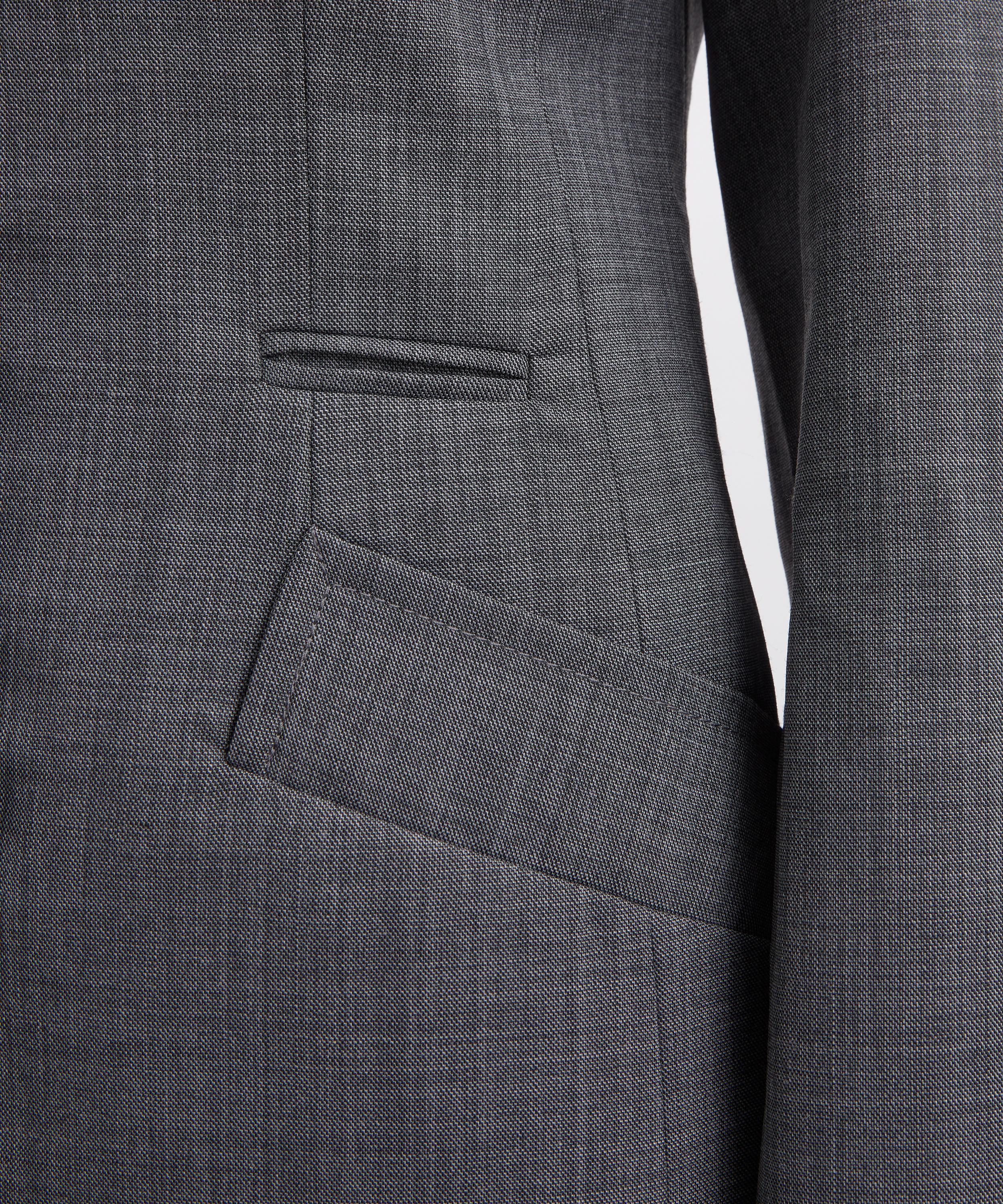 Ganni - Wool Melange Suiting Long Button Blazer image number 4