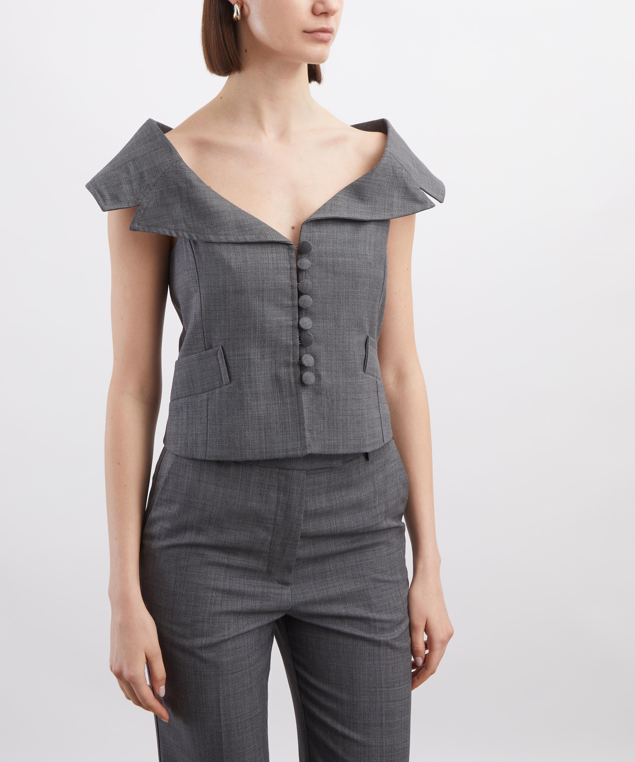 Ganni - Wool Melange Suiting Vest image number 2