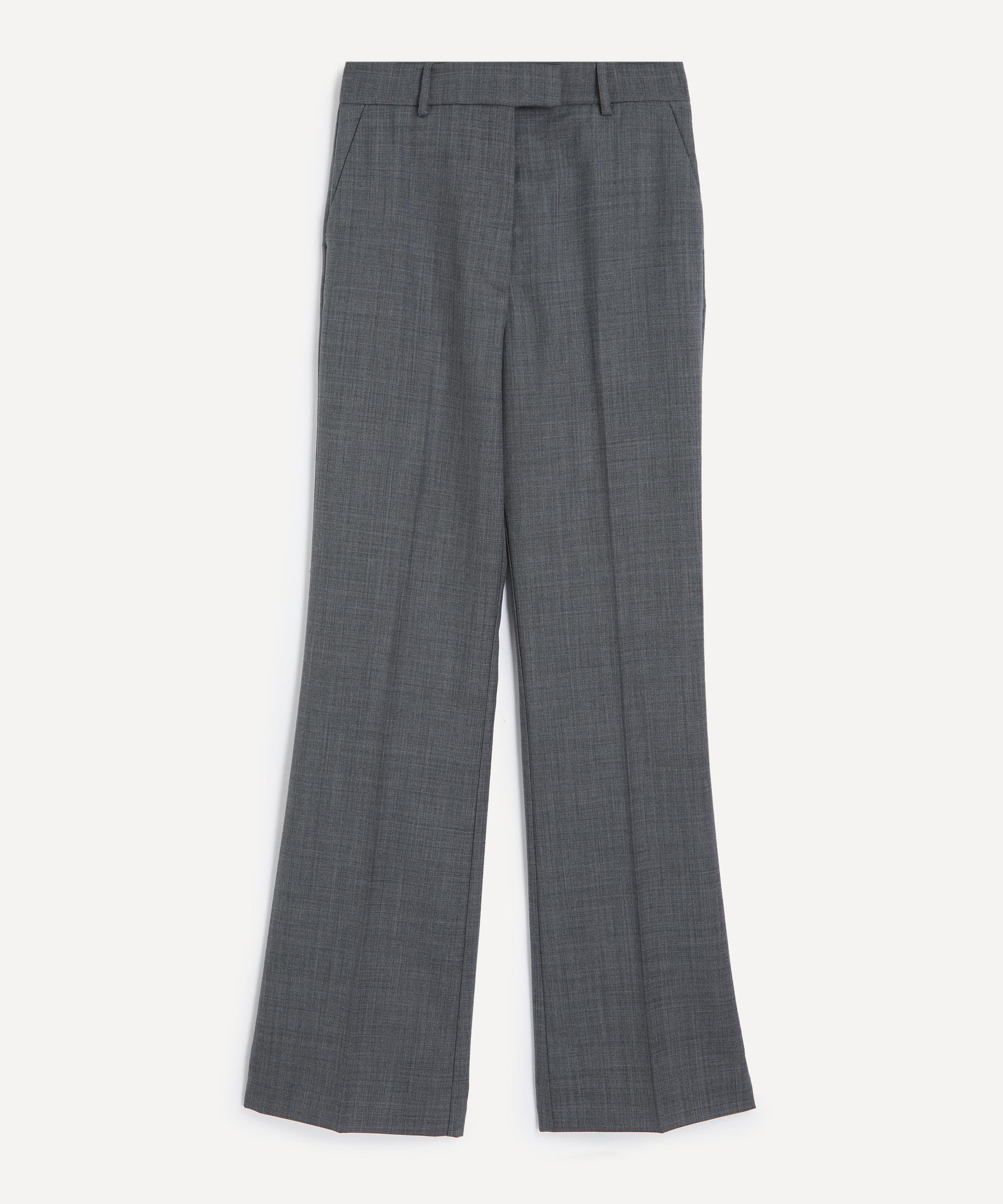 Ganni - Wool Melange Suiting Straight Pants