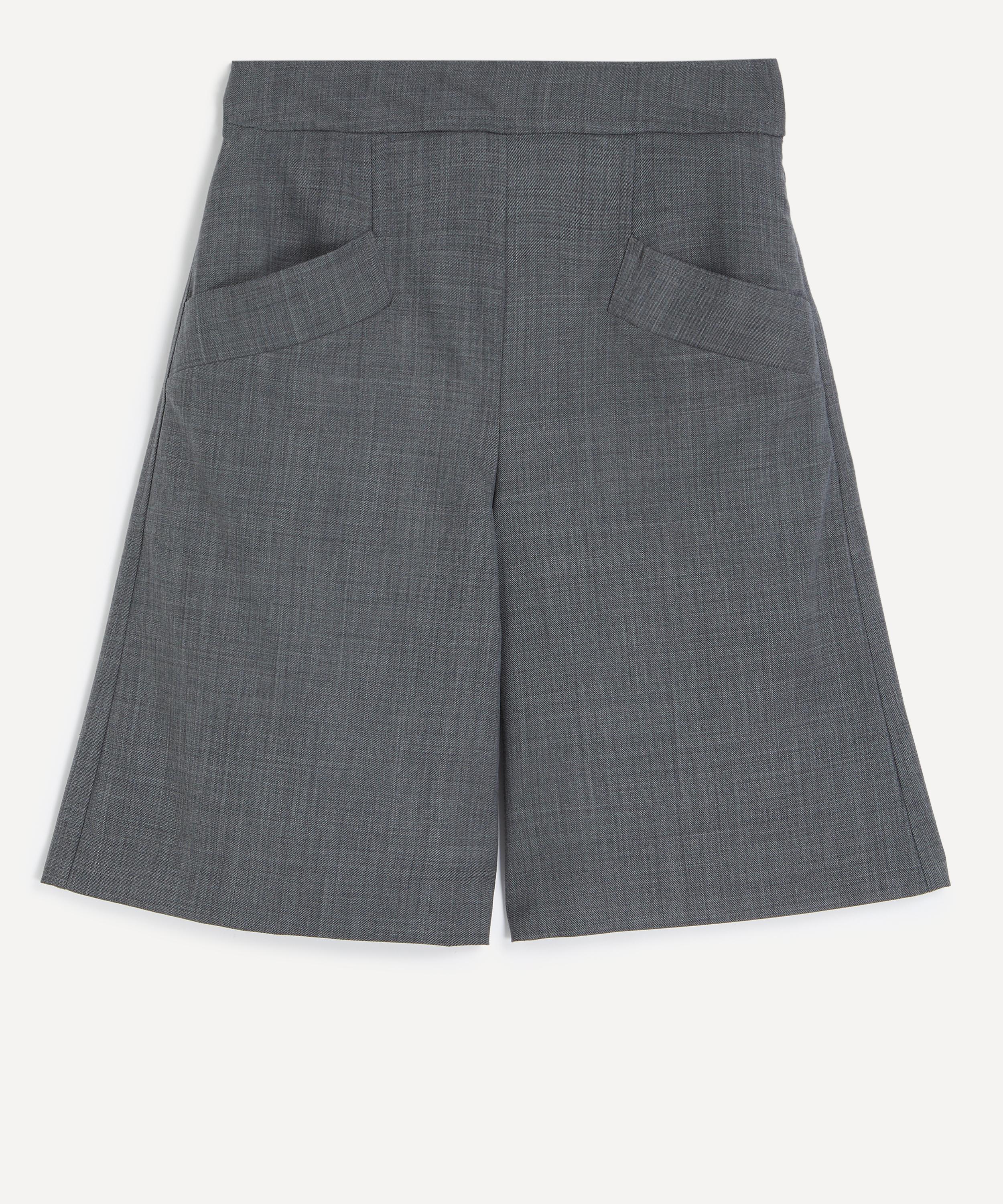 Ganni - Wool Melange Suiting Low Waisted Bermuda image number 0