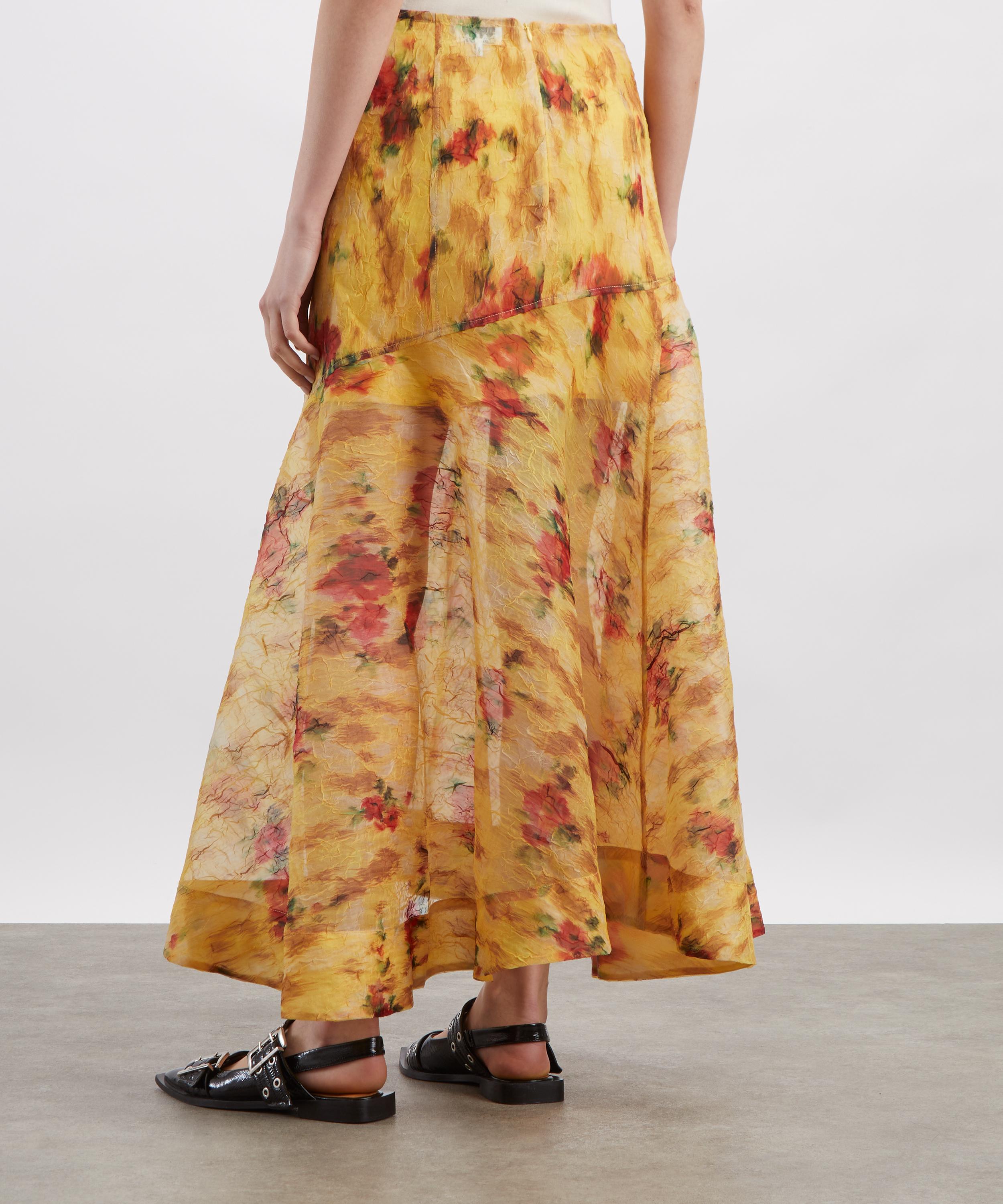 Ganni - Shibori Organza Fluid Skirt image number 3