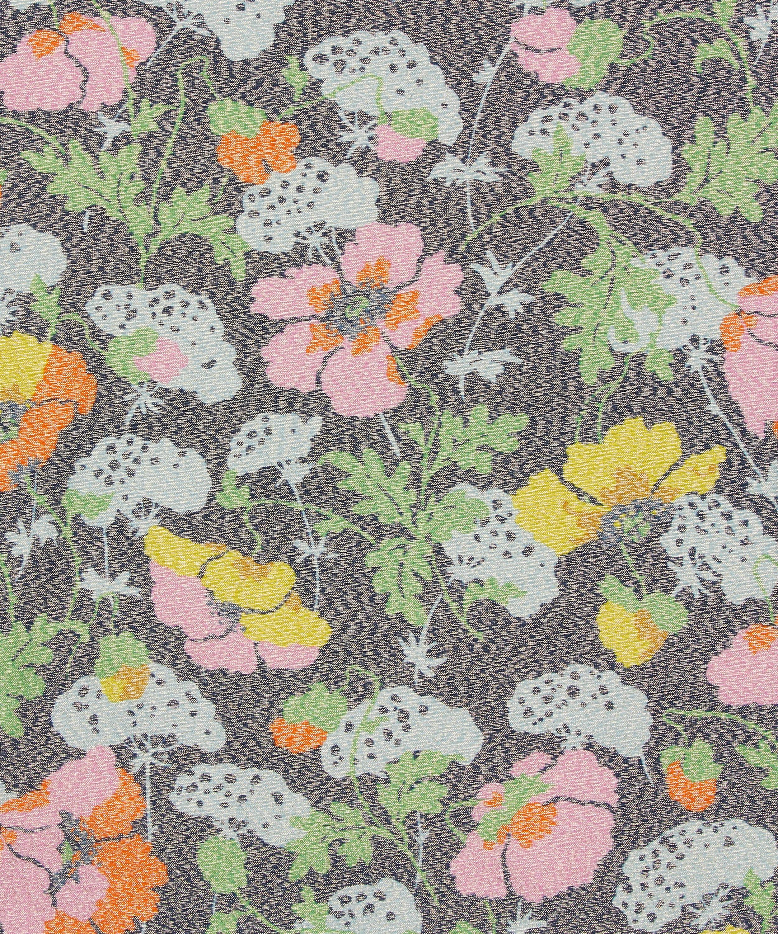 Liberty - Lawrence Poppies Codrington Silk Lurex