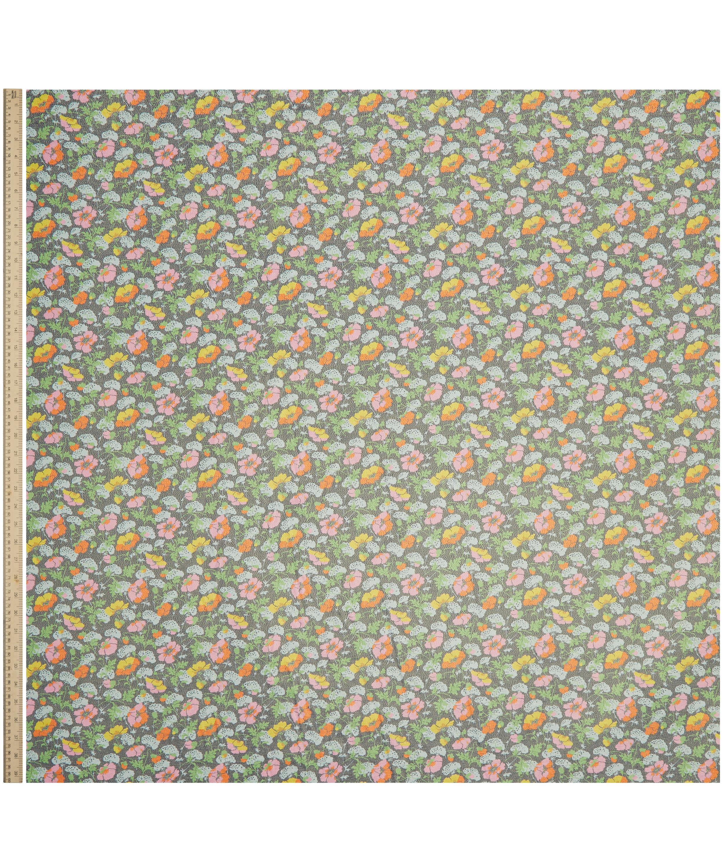 Liberty - Lawrence Poppies Codrington Silk Lurex image number 1