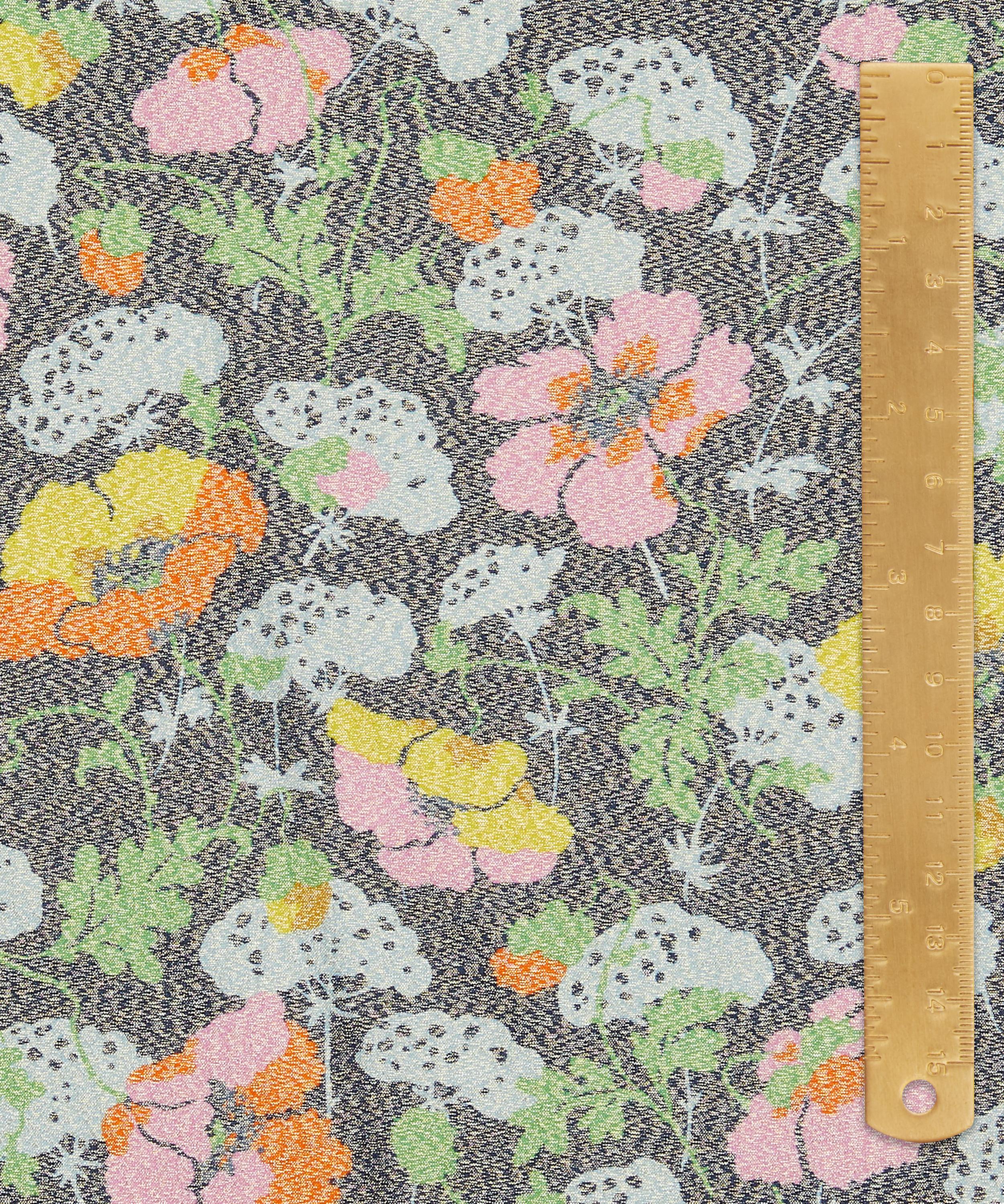 Liberty - Lawrence Poppies Codrington Silk Lurex image number 4