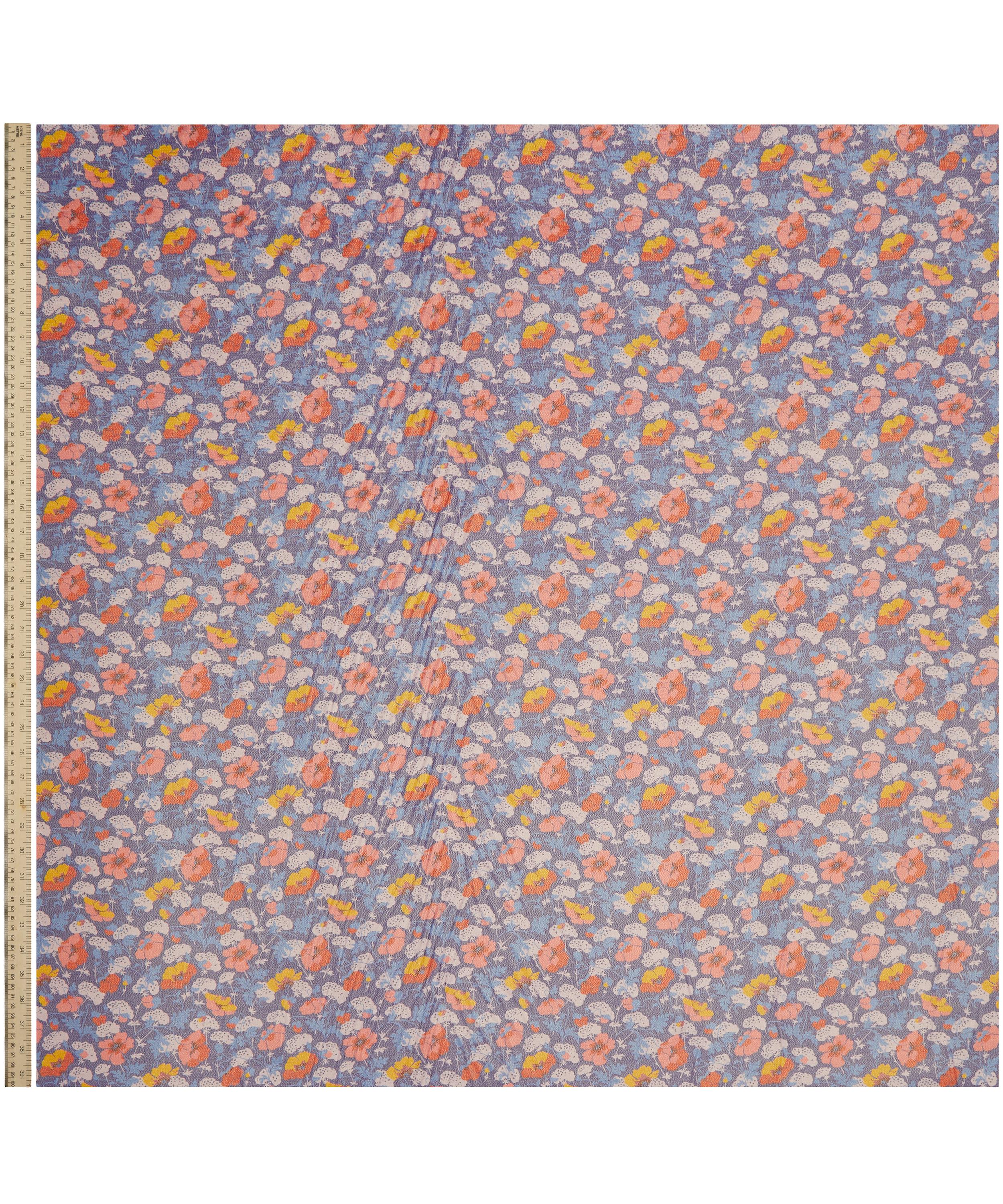 Liberty - Lawrence Poppies Codrington Silk Lurex image number 1