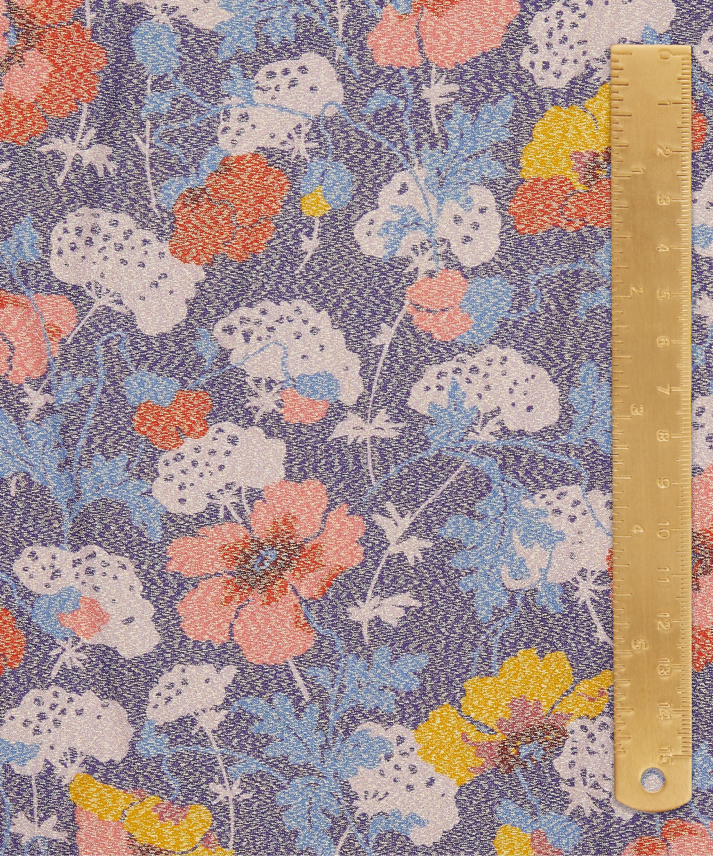 Liberty - Lawrence Poppies Codrington Silk Lurex image number 4