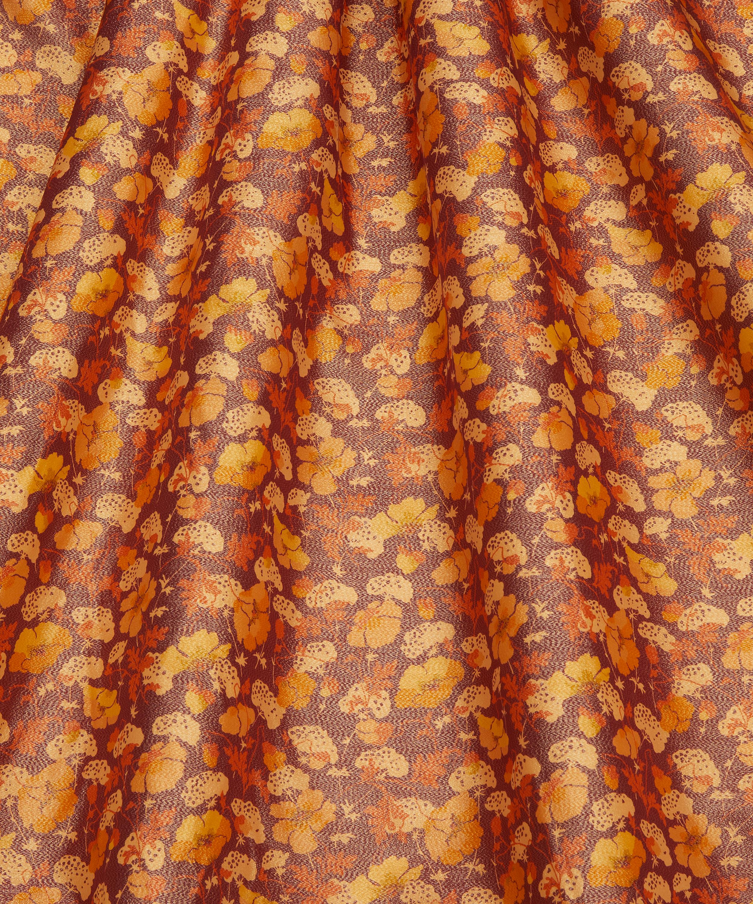 Liberty - Lawrence Poppies Codrington Silk Lurex image number 2