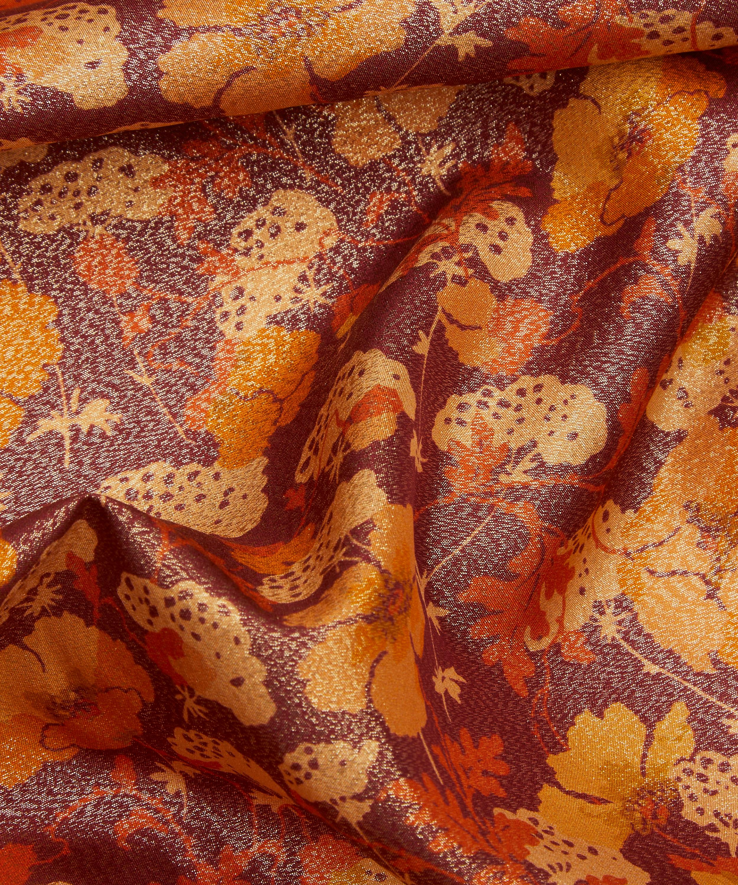 Liberty - Lawrence Poppies Codrington Silk Lurex image number 3
