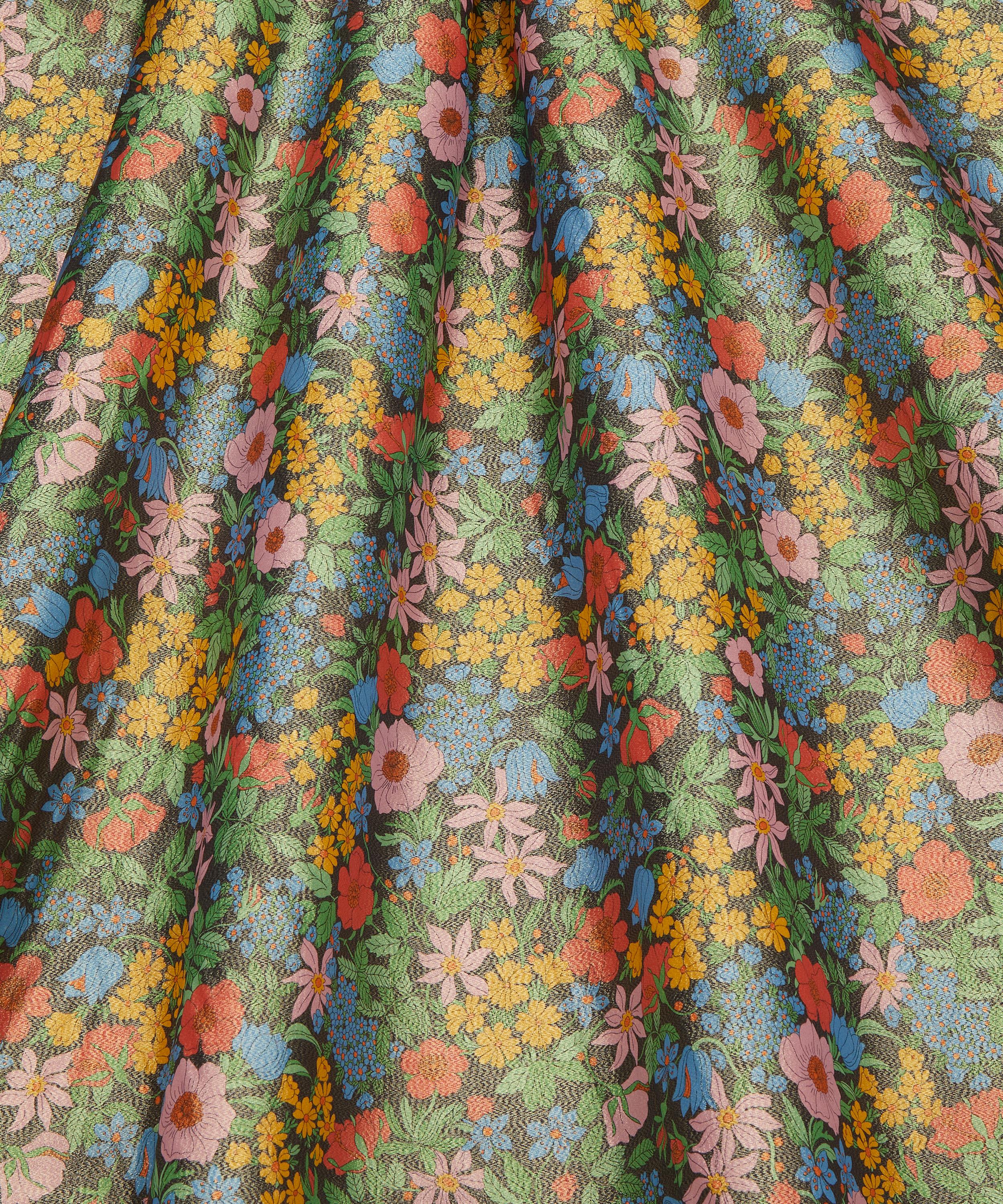 Liberty - Clarabell Meadow Codrington Silk Lurex image number 2