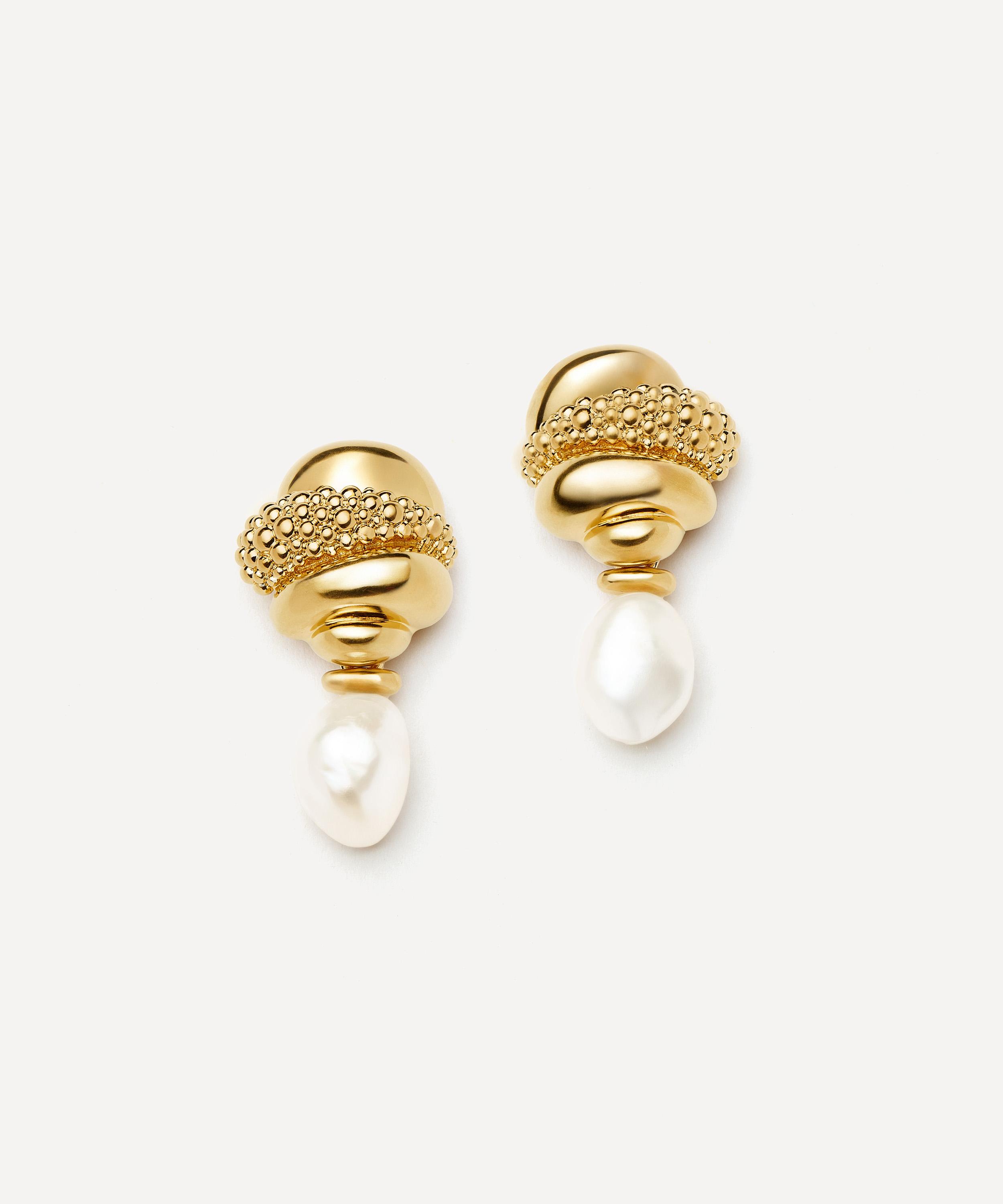 Missoma - 18ct Gold-Plated Baya Pearl Detachable Drop Earrings