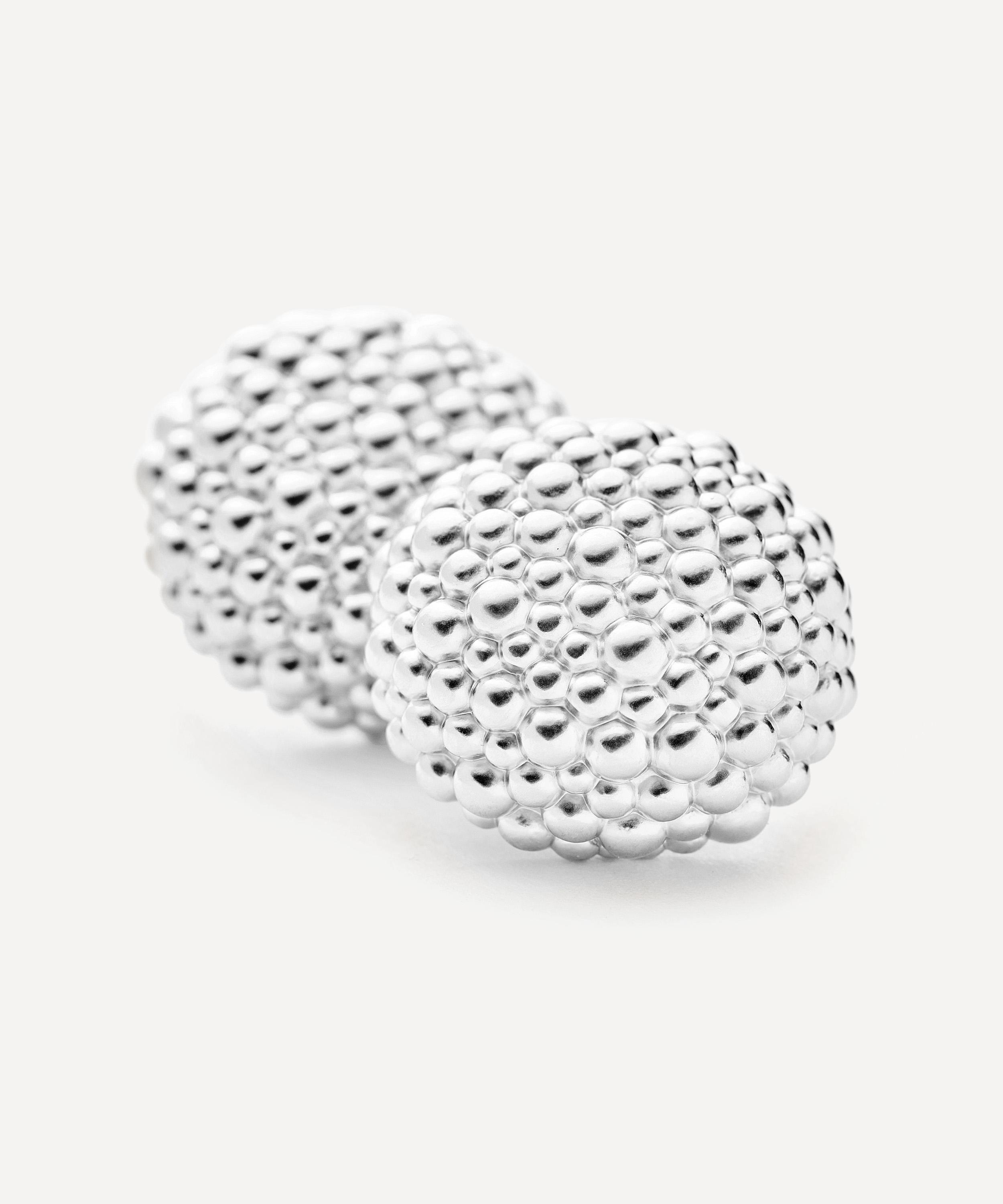 Missoma - Silver-Plated Baya Dome Stud Earrings image number 3