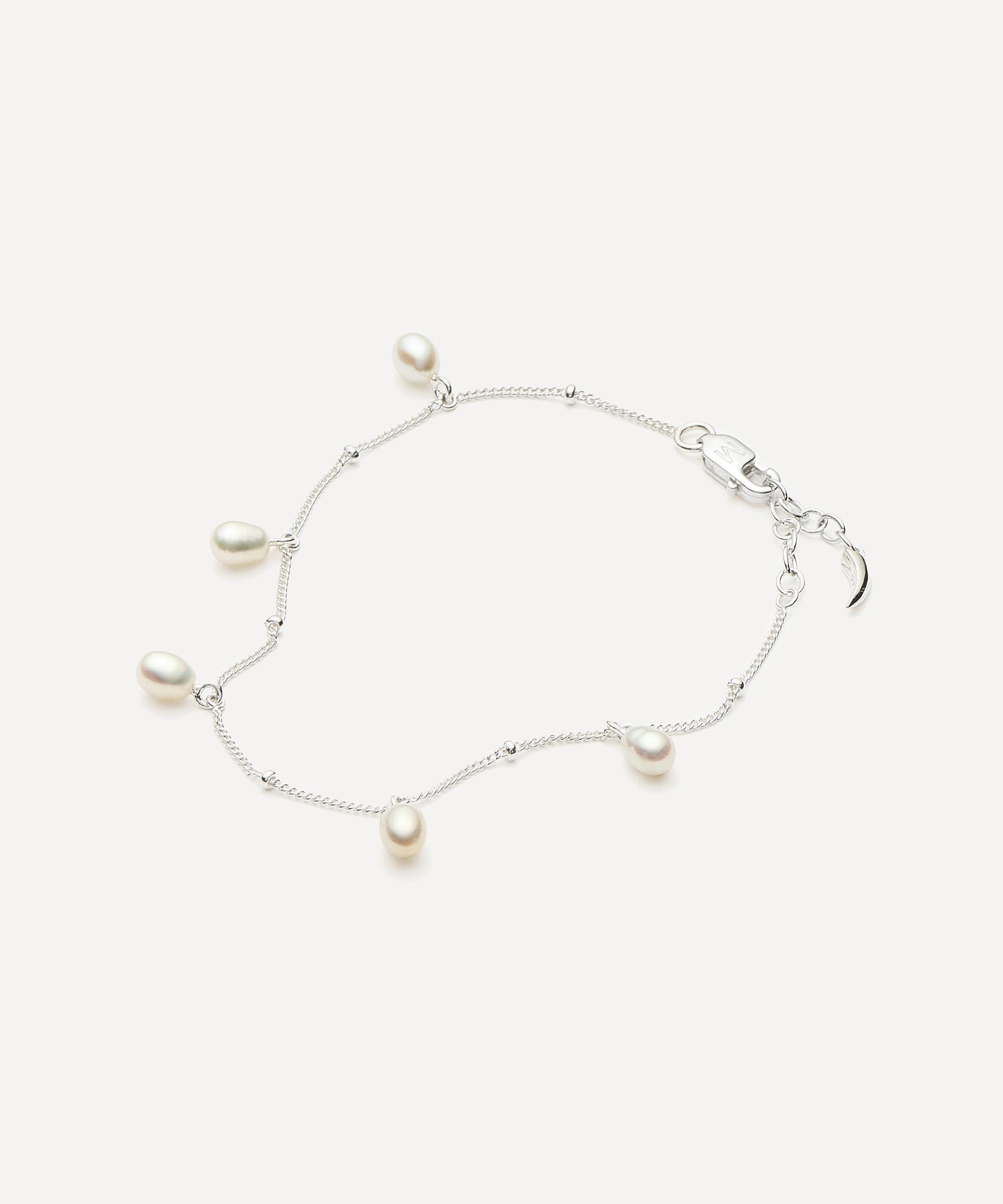Missoma - Sterling Silver Baya Baroque Pearl Chain Bracelet image number 2