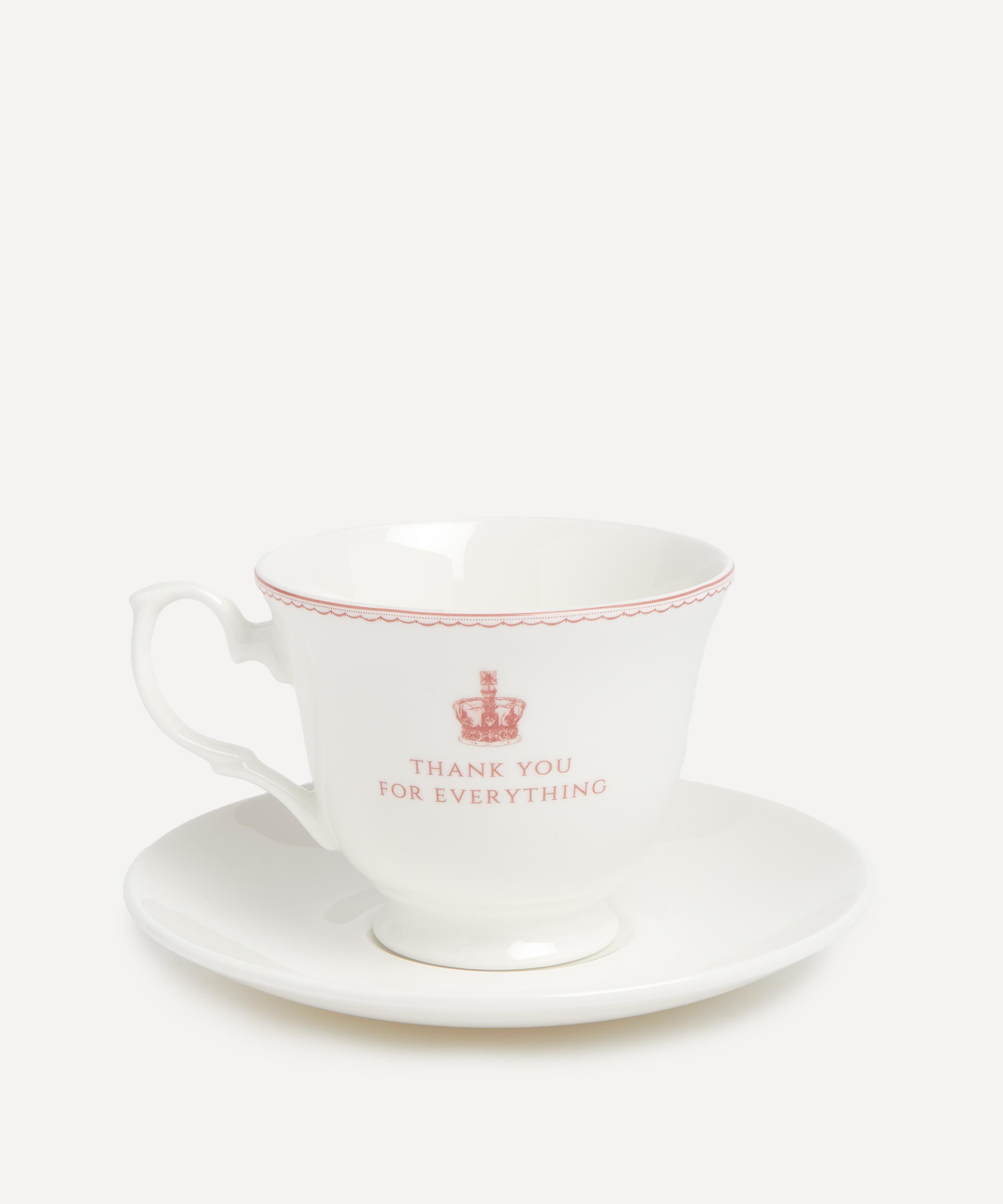 Victoria Eggs - Queen Elizabeth II Commemorative Cup and Saucer Set image number 1