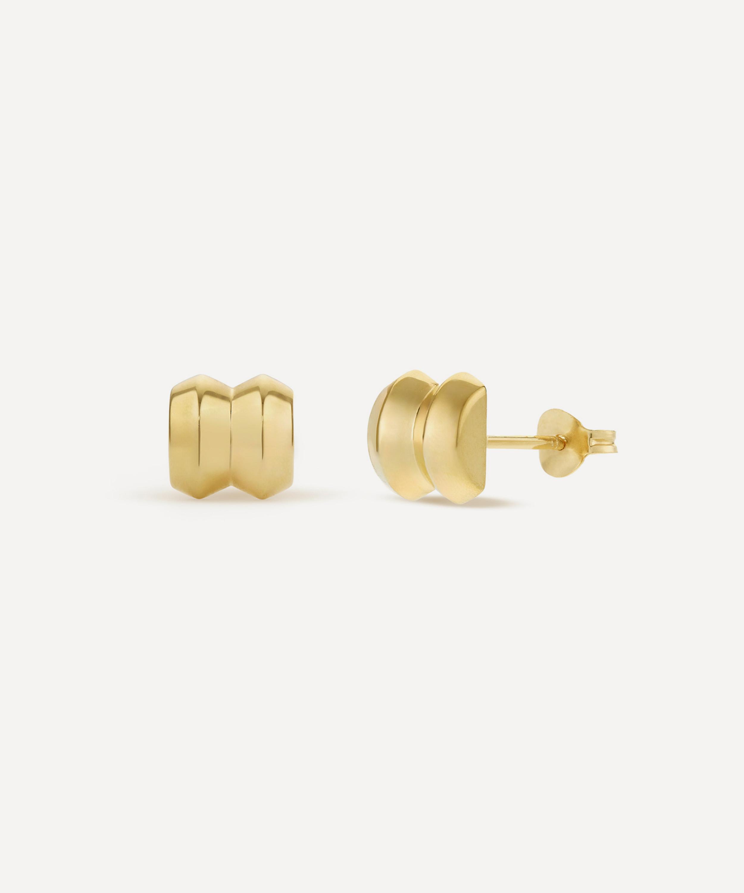Dinny Hall - 18ct Gold-Plated Vermeil Silver Iceni Warrior Stud Earrings