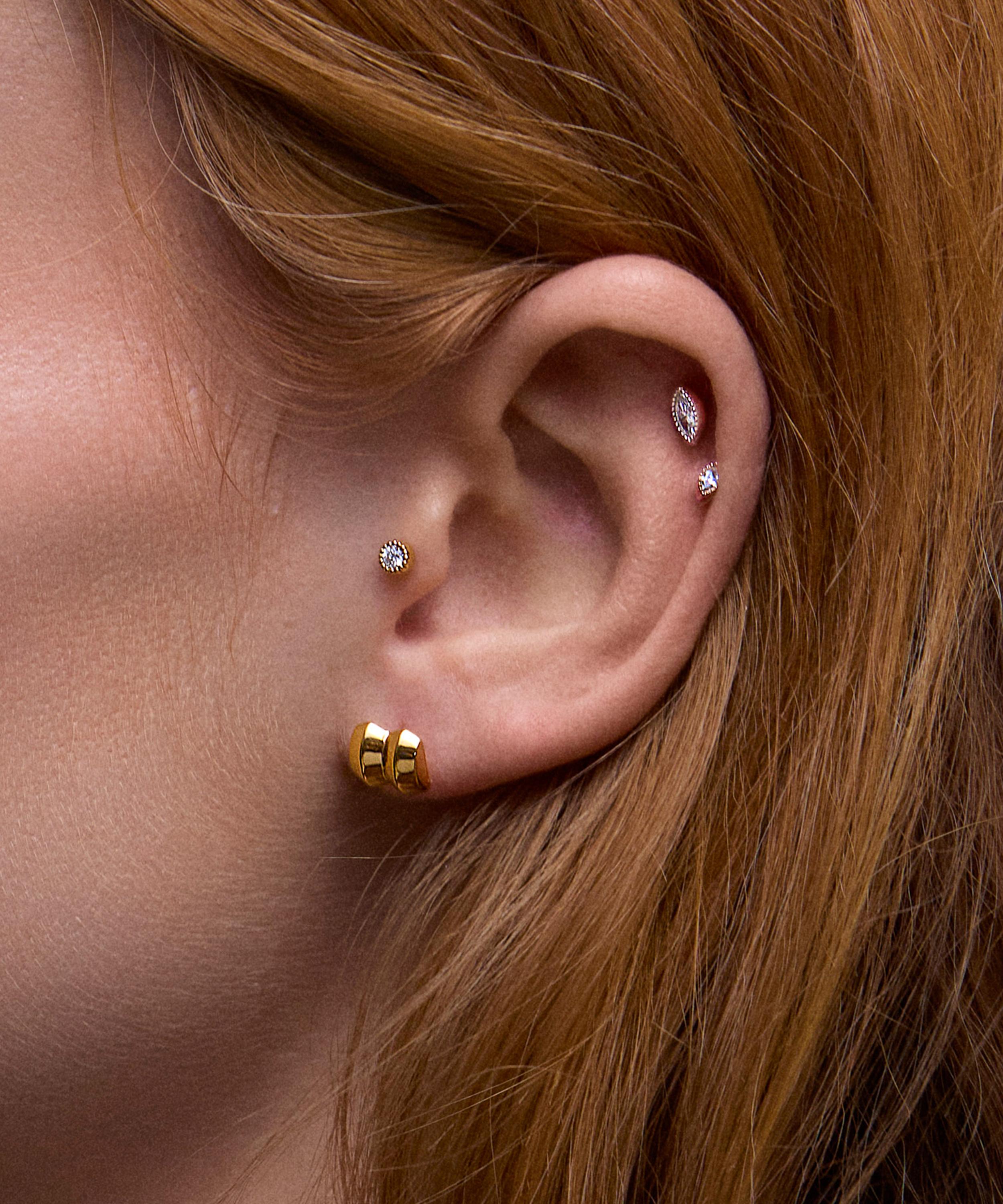 Dinny Hall - 18ct Gold-Plated Vermeil Silver Iceni Warrior Stud Earrings image number 1