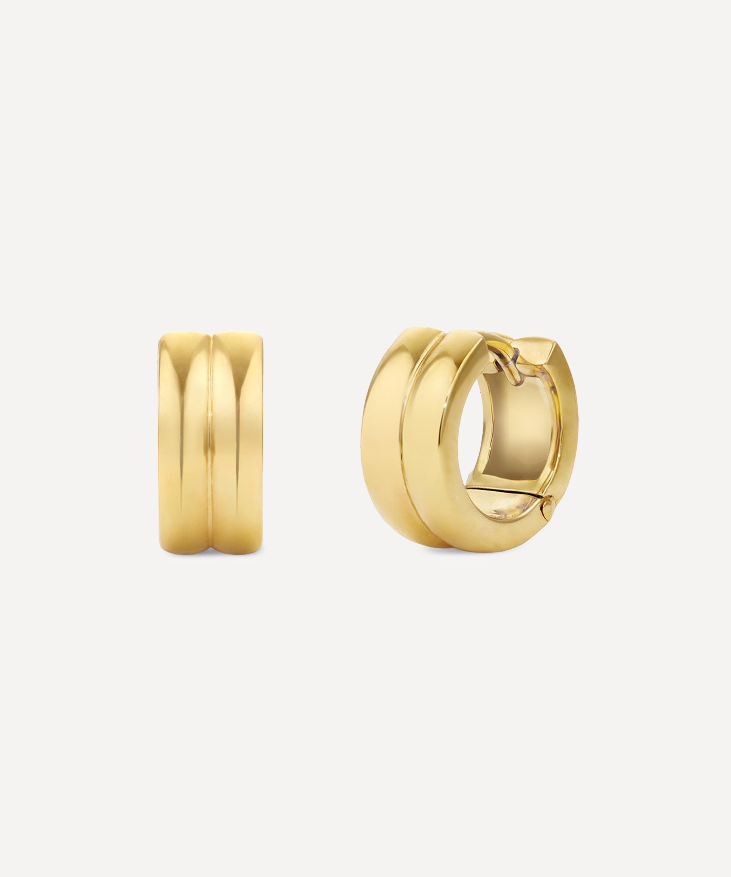 Dinny Hall - 18ct Gold-Plated Vermeil Silver Iceni Warrior Huggie Hoop Earrings