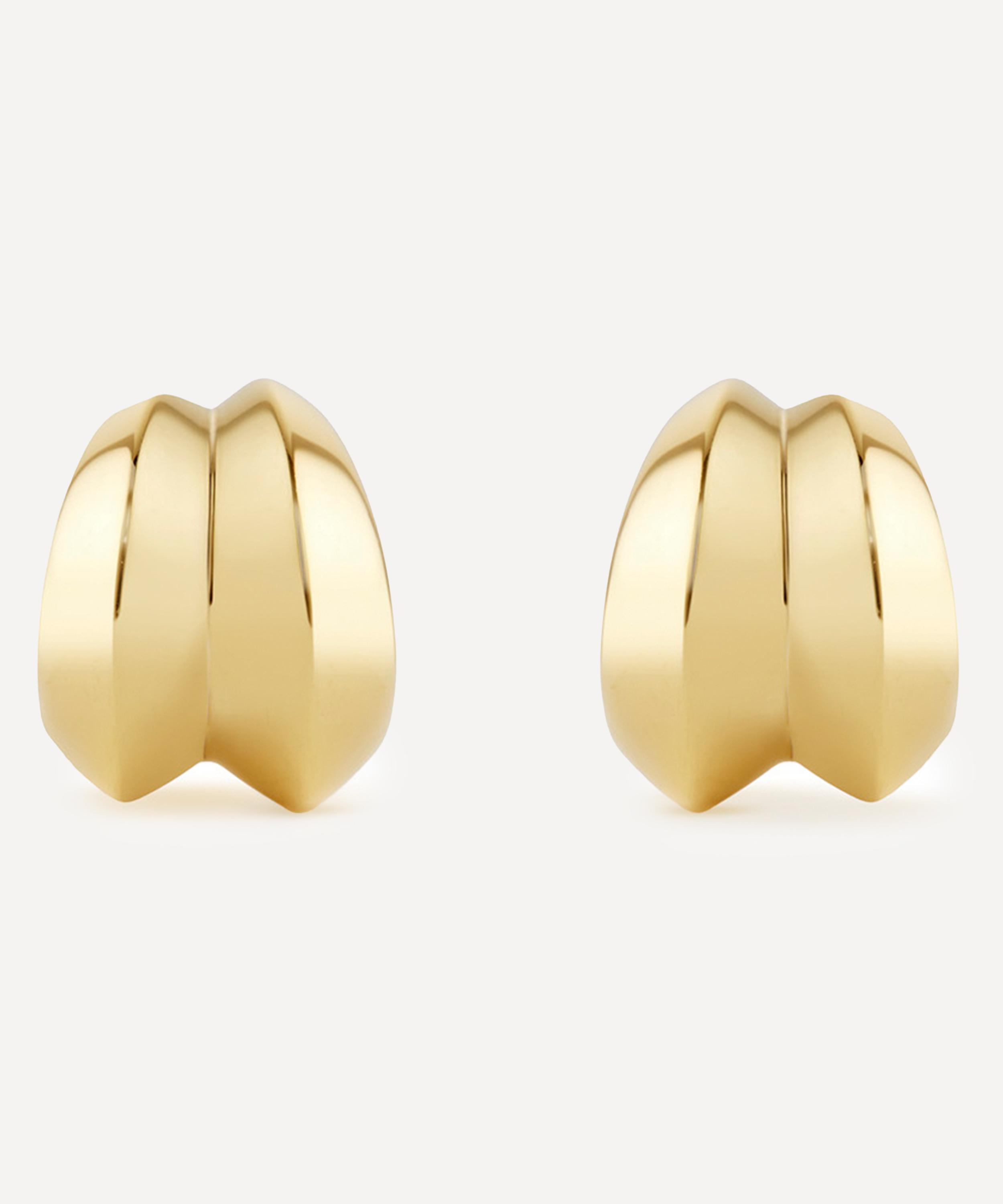 Dinny Hall - 18ct Gold-Plated Vermeil Silver Iceni Double Hoop Earrings image number 3