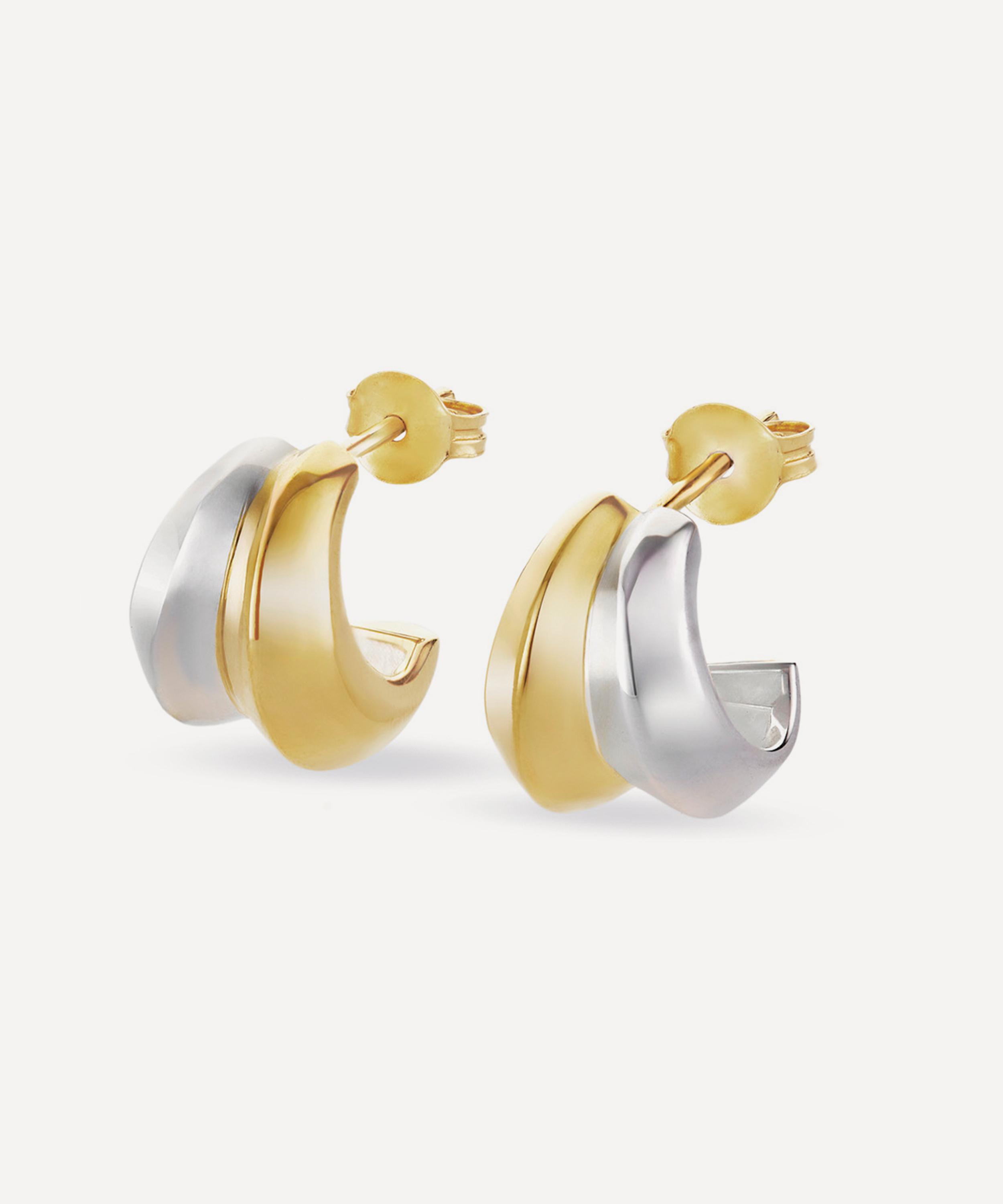 Dinny Hall - Mixed Metal Iceni Double Hoop Earrings image number 0