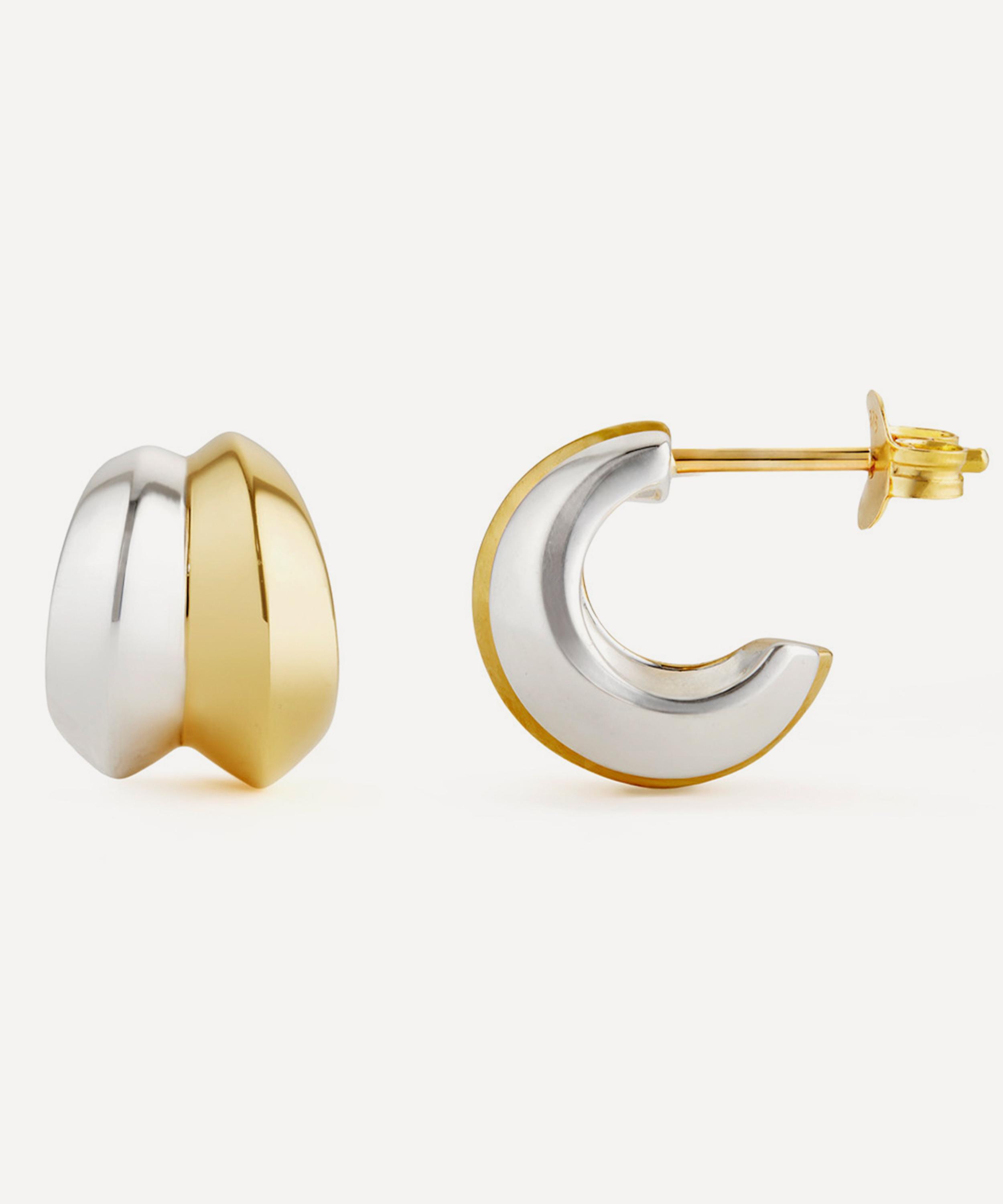 Dinny Hall - Mixed Metal Iceni Double Hoop Earrings image number 2