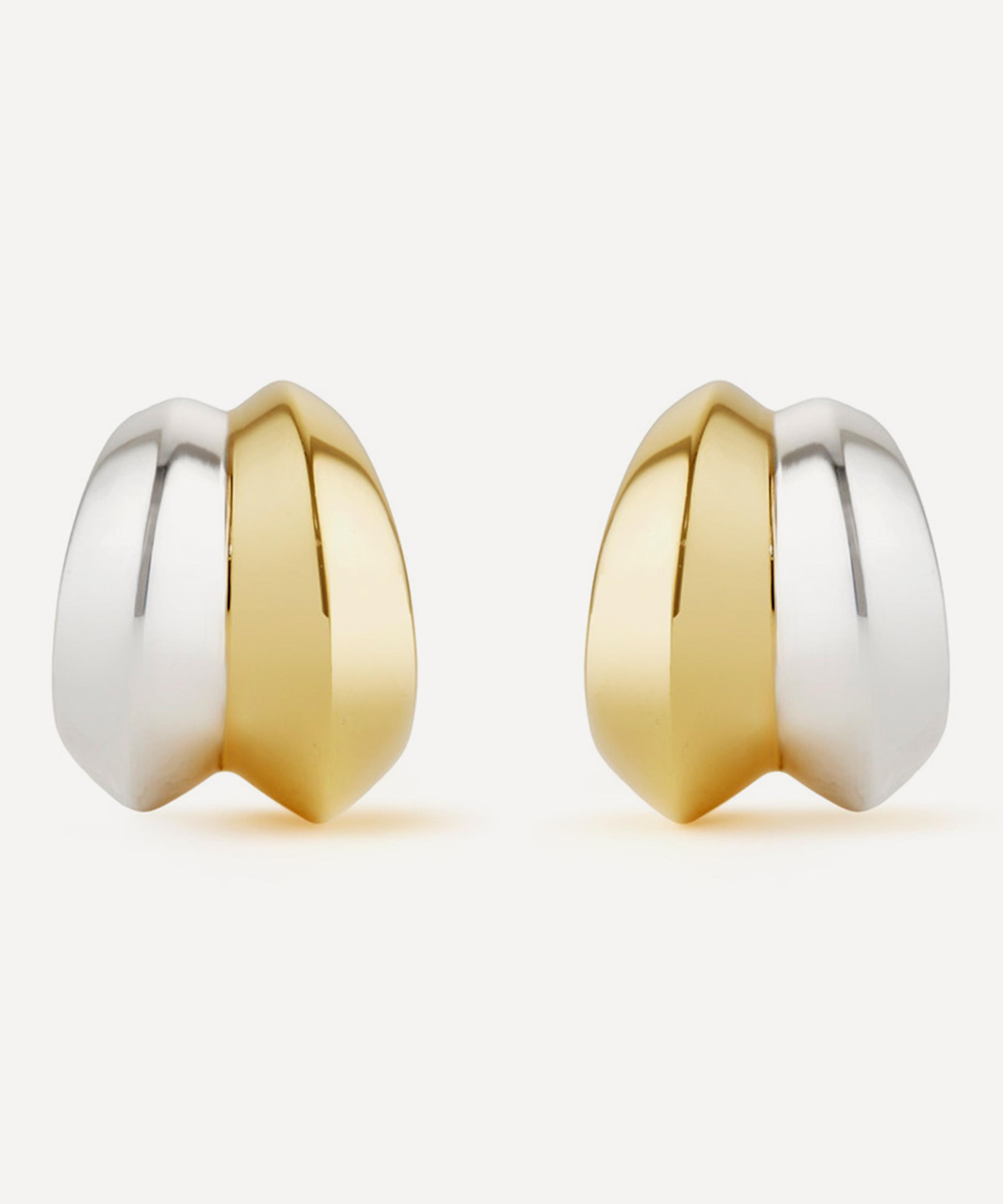 Dinny Hall - Mixed Metal Iceni Double Hoop Earrings image number 3
