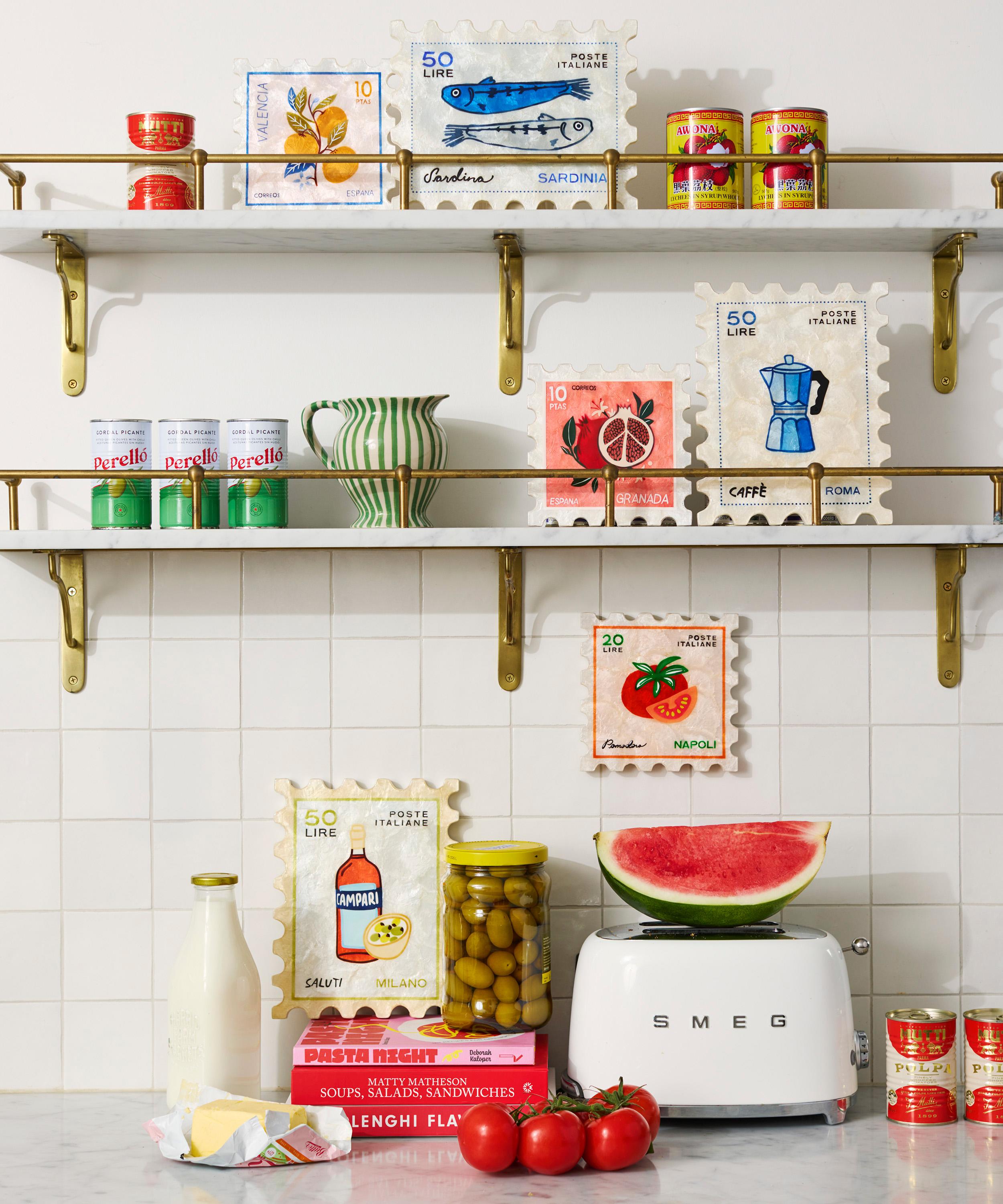 Jones & Co - Campari Stamp Tile Art image number 2