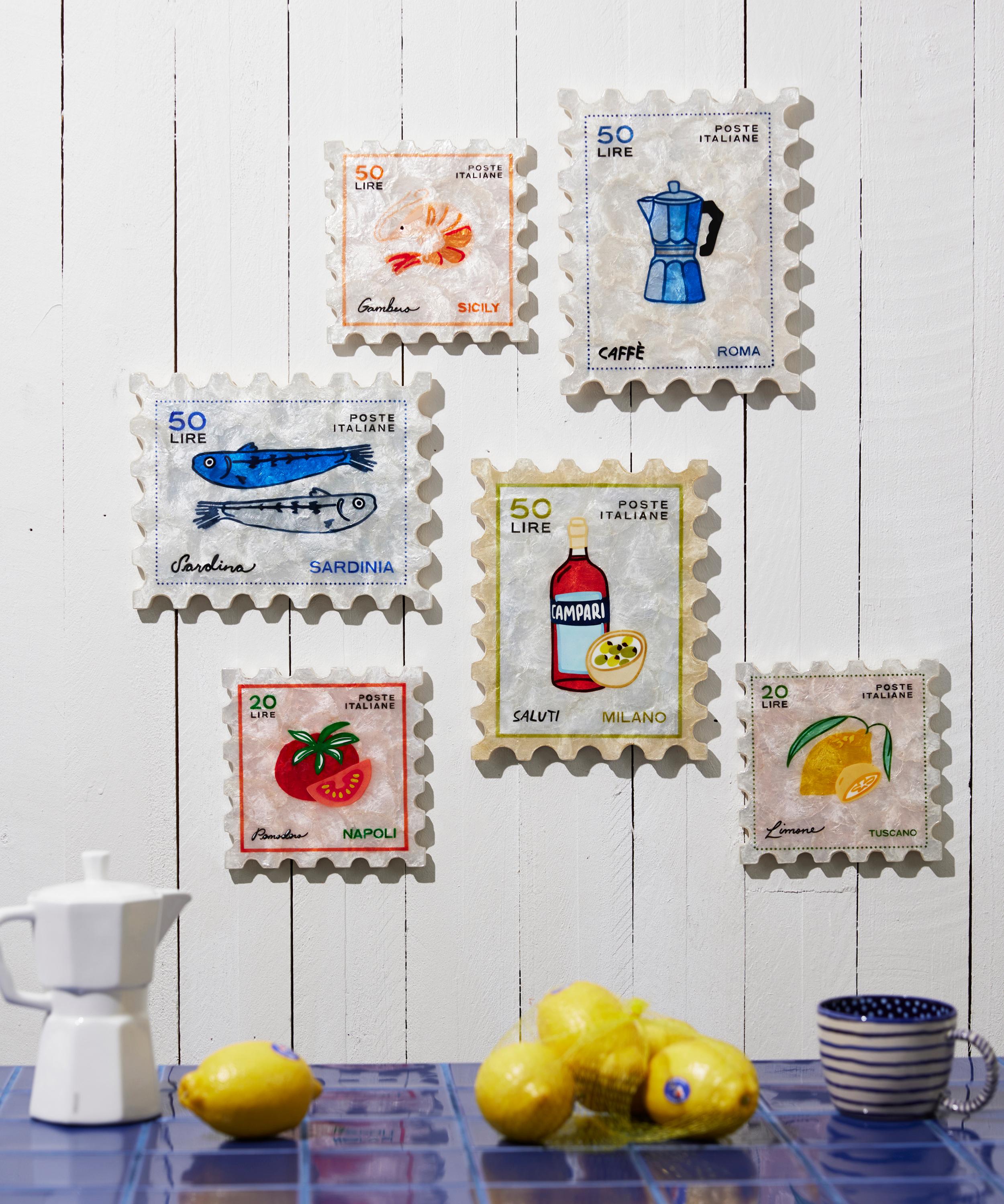 Jones & Co - Sardinia Stamp Tile Art image number 2