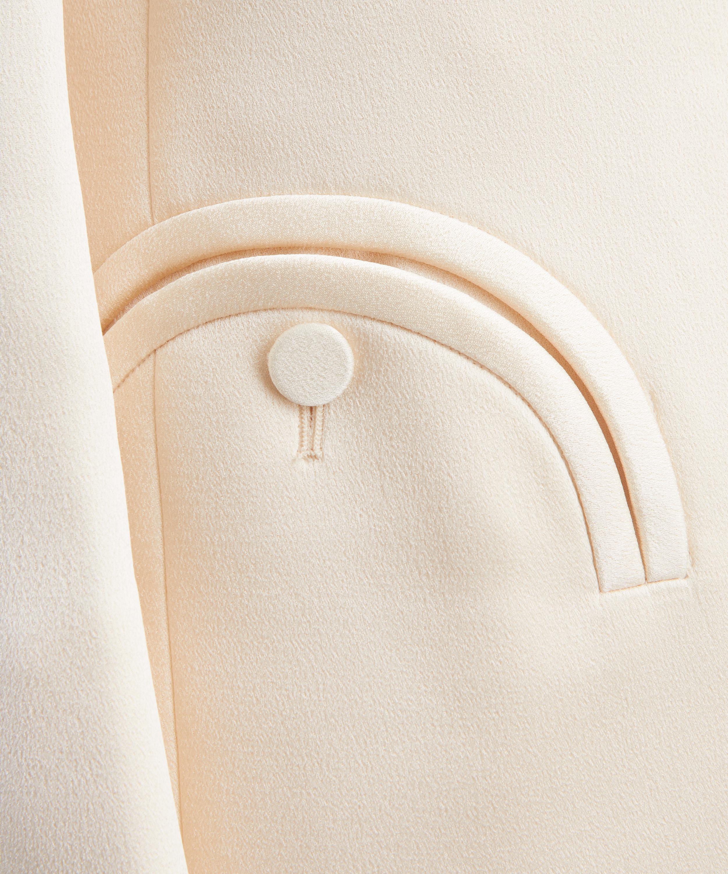 BLAZ&Eacute; Milano - Novalis Double-Breasted Oversized Ivory Blazer image number 4