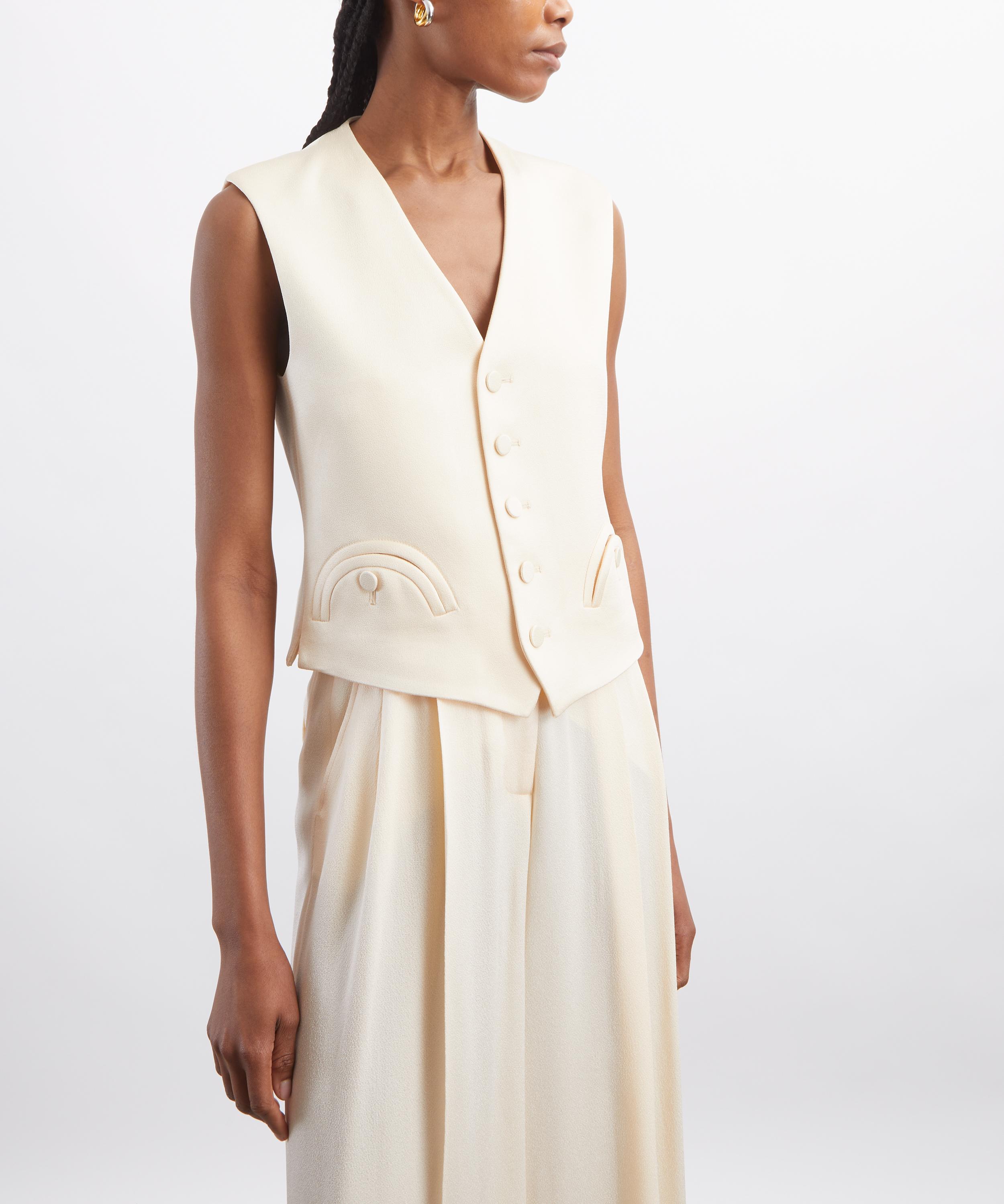 BLAZ&Eacute; Milano - Novalis Feral Ivory Gilet image number 2