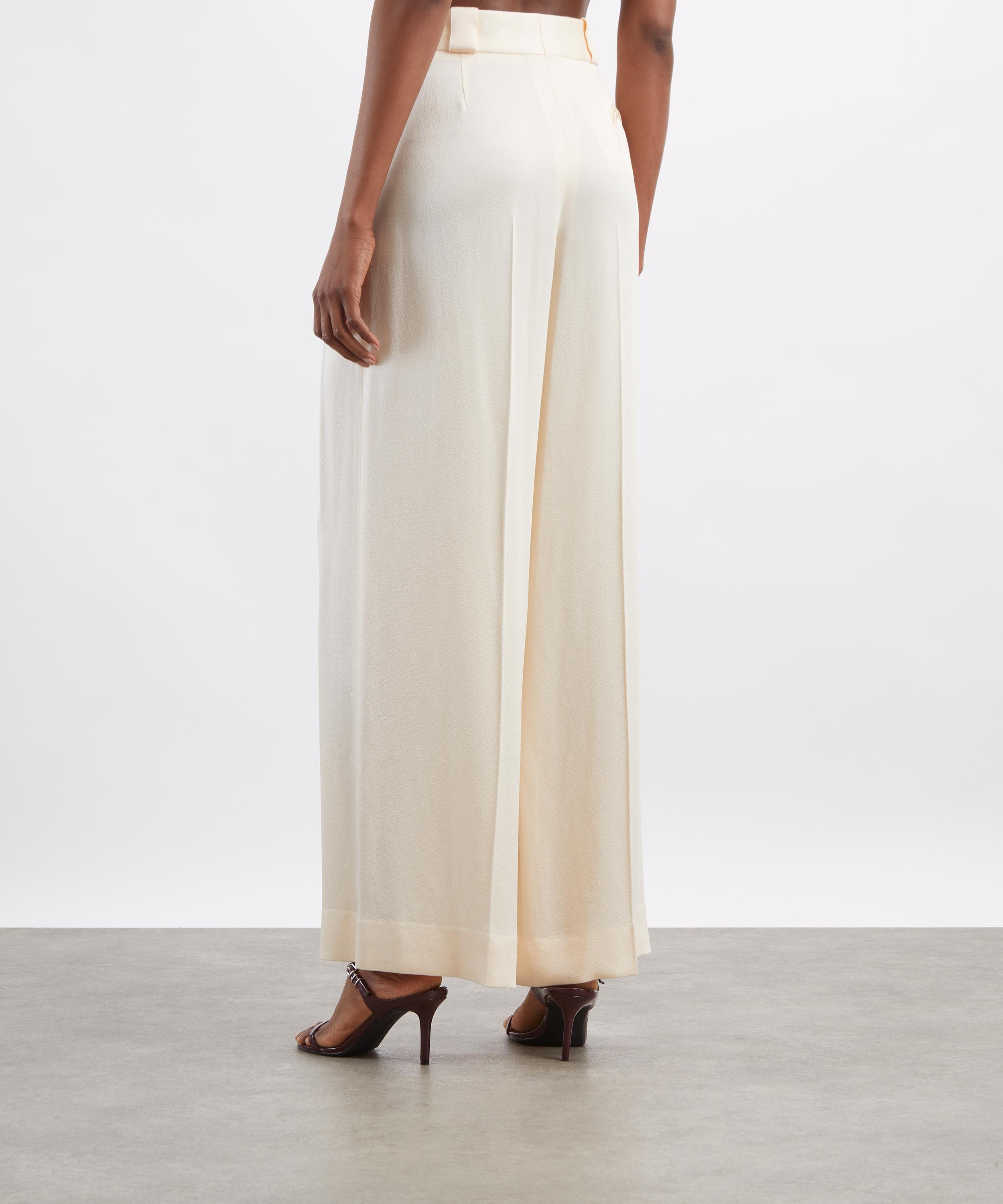 BLAZ&Eacute; Milano - Novalis Husi Ivory Palazzo Trousers image number 3
