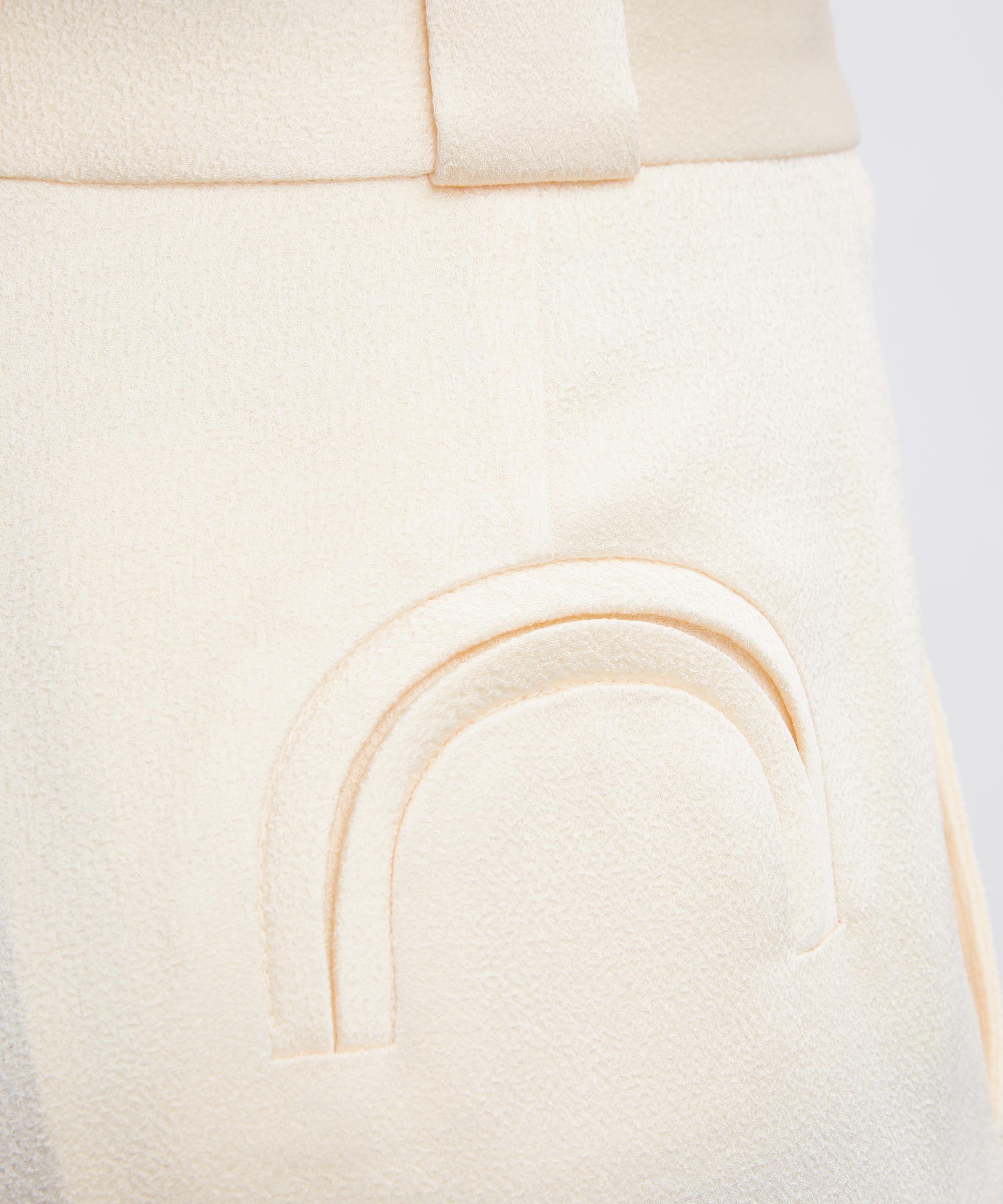 BLAZ&Eacute; Milano - Novalis Husi Ivory Palazzo Trousers image number 4