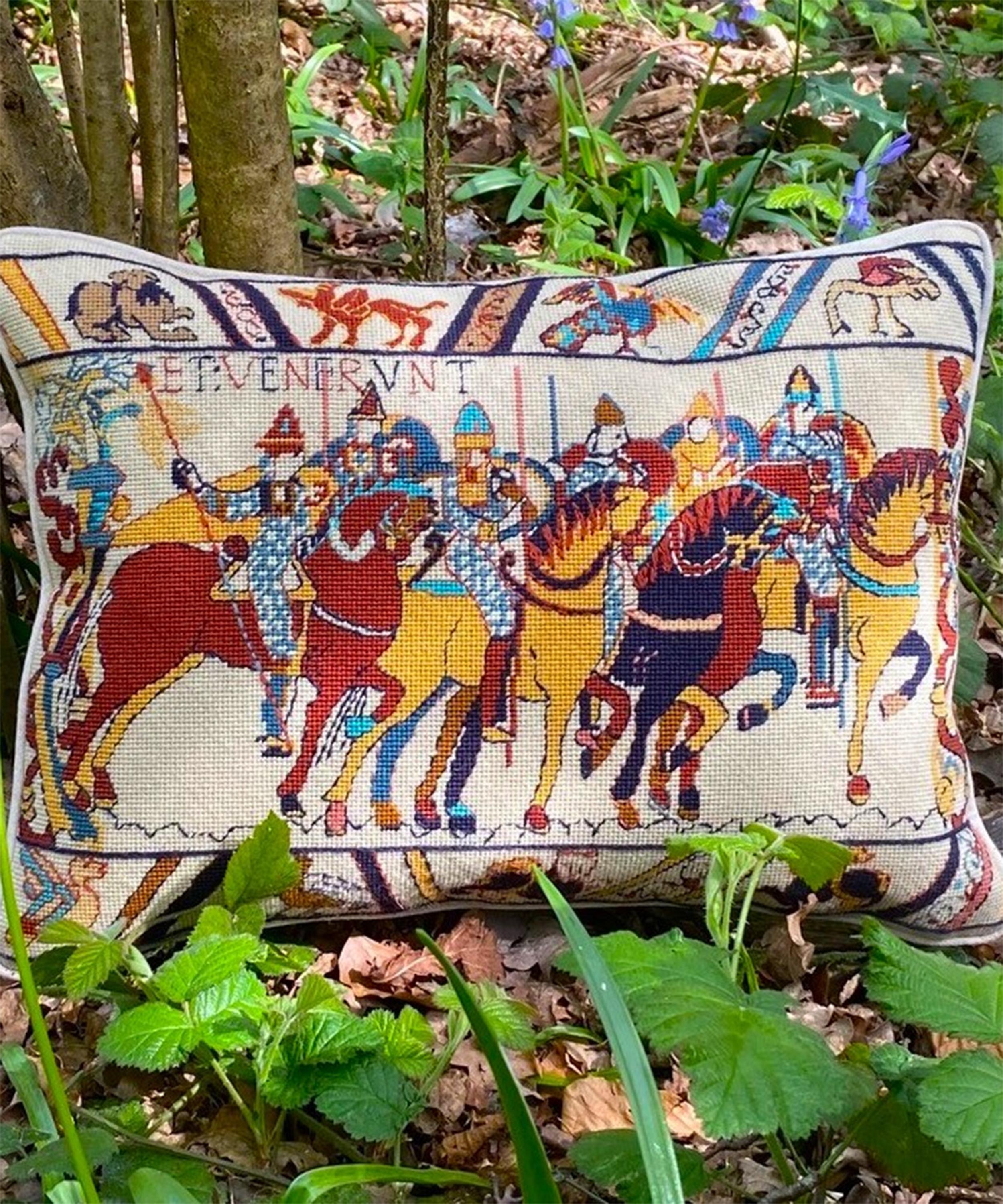 Glorafilia - Bayeaux Tapestry William Rides to War Needlepoint Kit image number 1