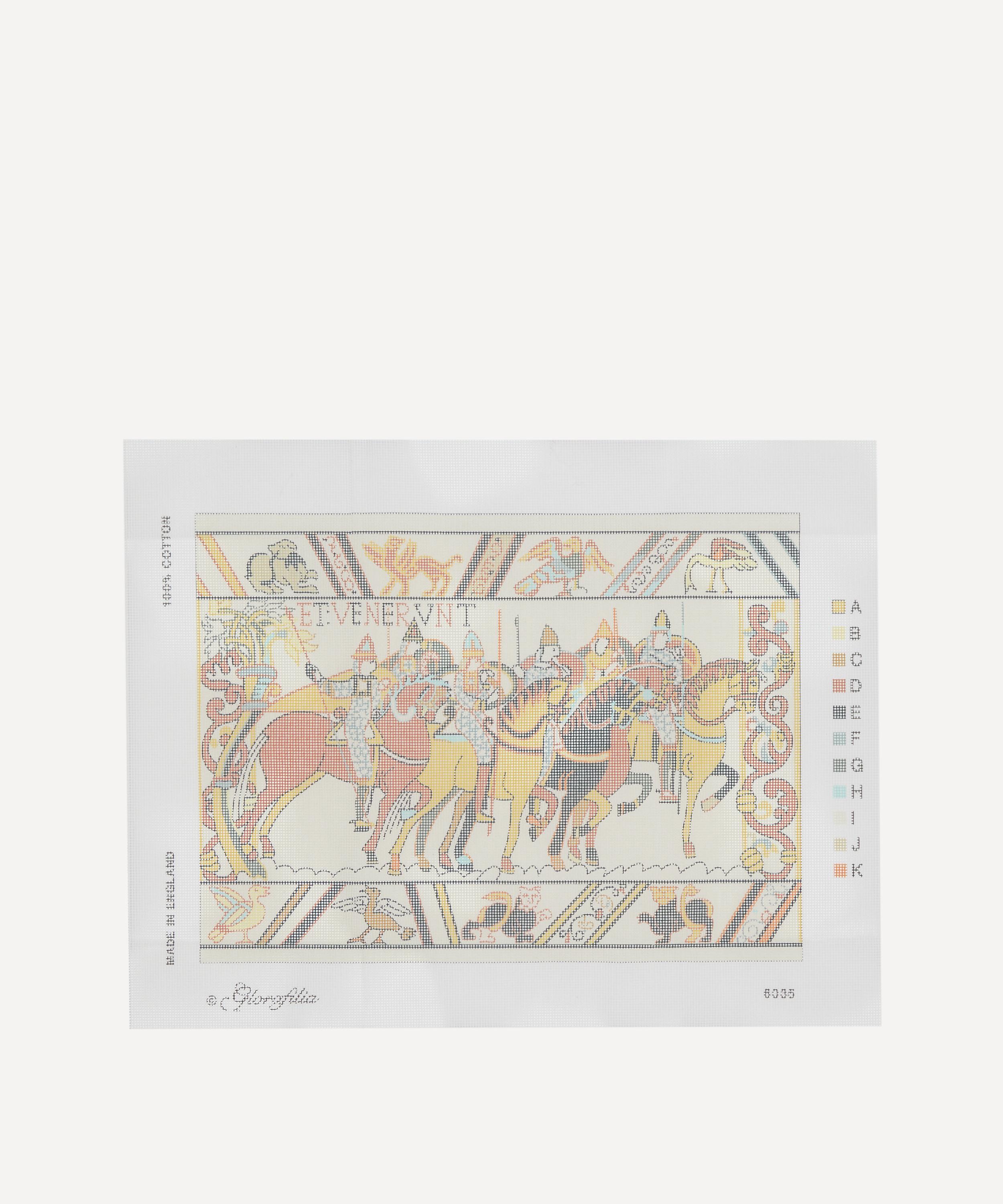 Glorafilia - Bayeaux Tapestry William Rides to War Needlepoint Kit image number 2