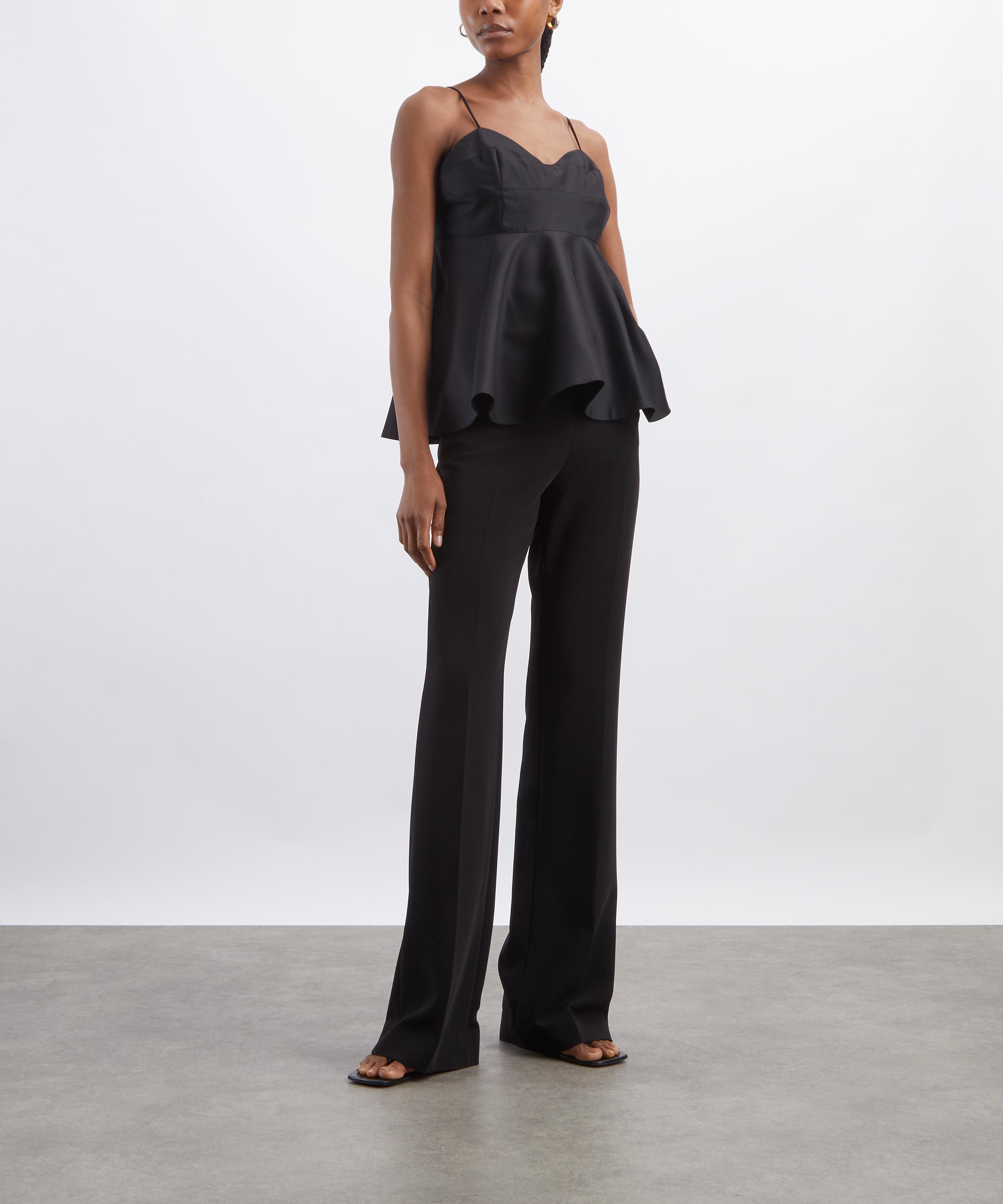 R&oacute;he - Black Bustier Peplum Top image number 1