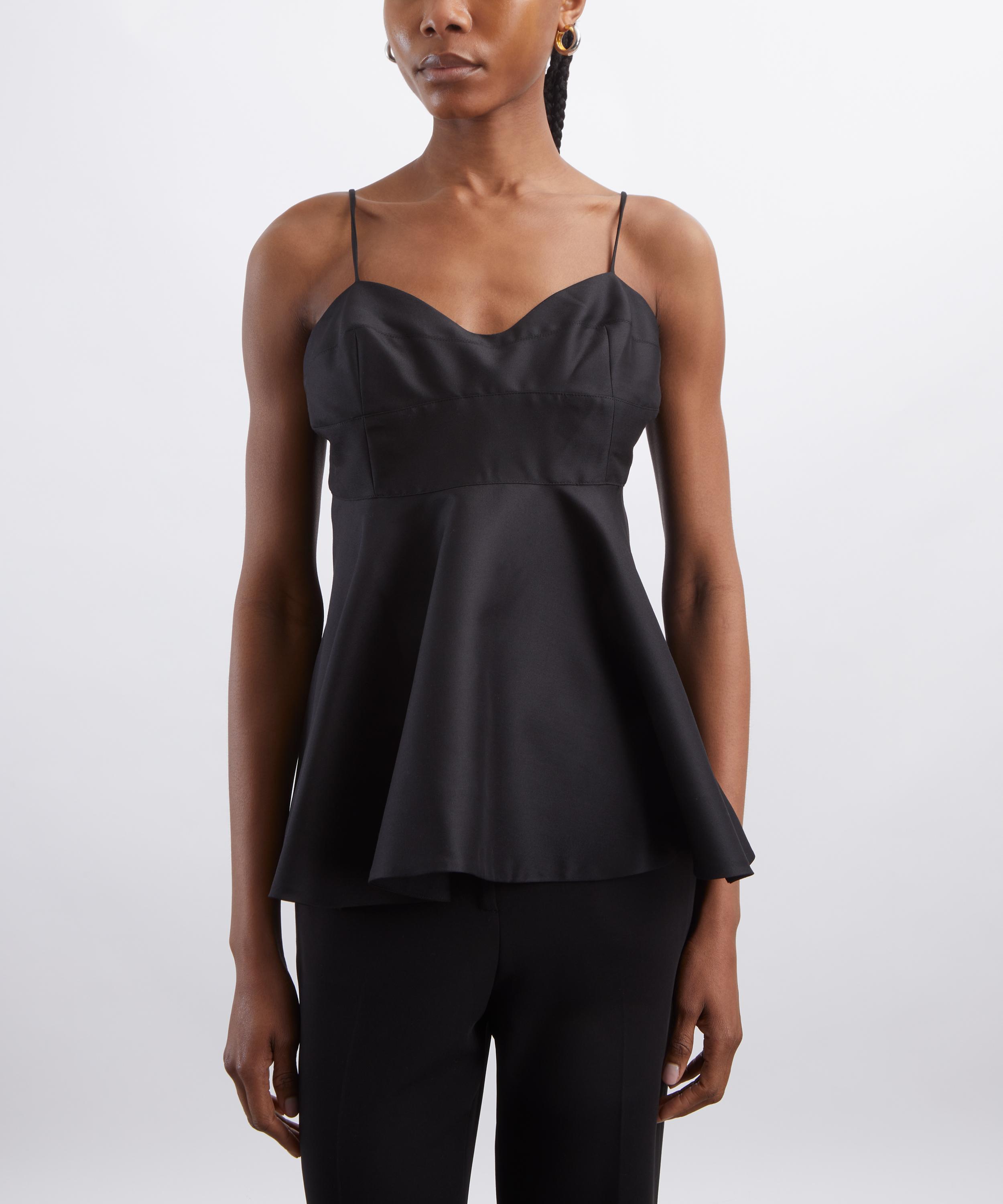 R&oacute;he - Black Bustier Peplum Top image number 2