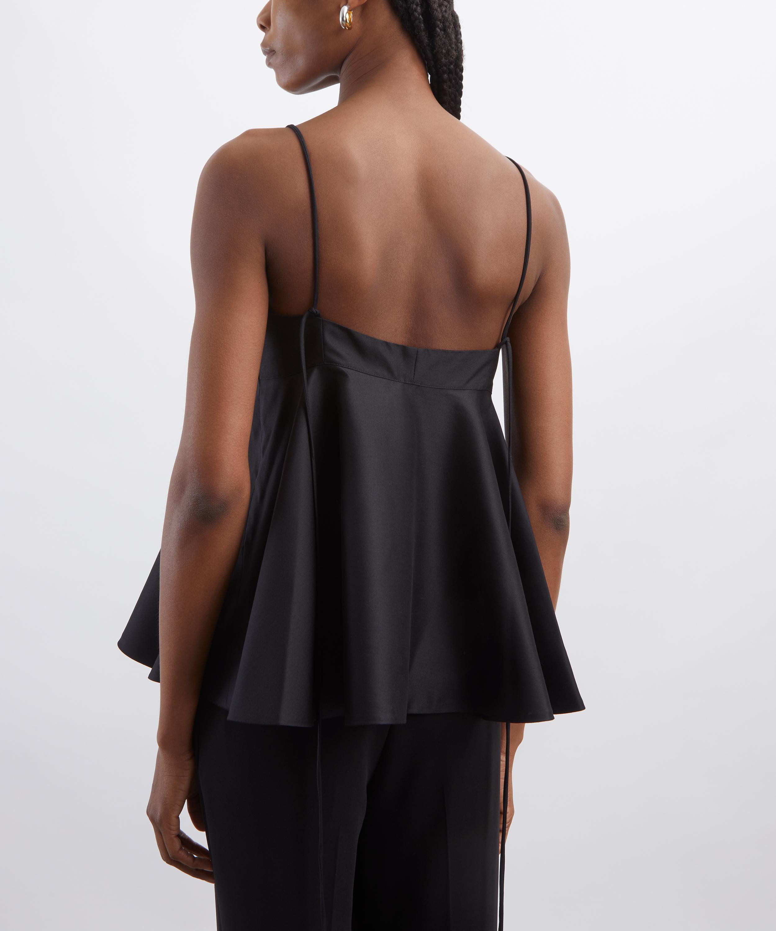 R&oacute;he - Black Bustier Peplum Top image number 3