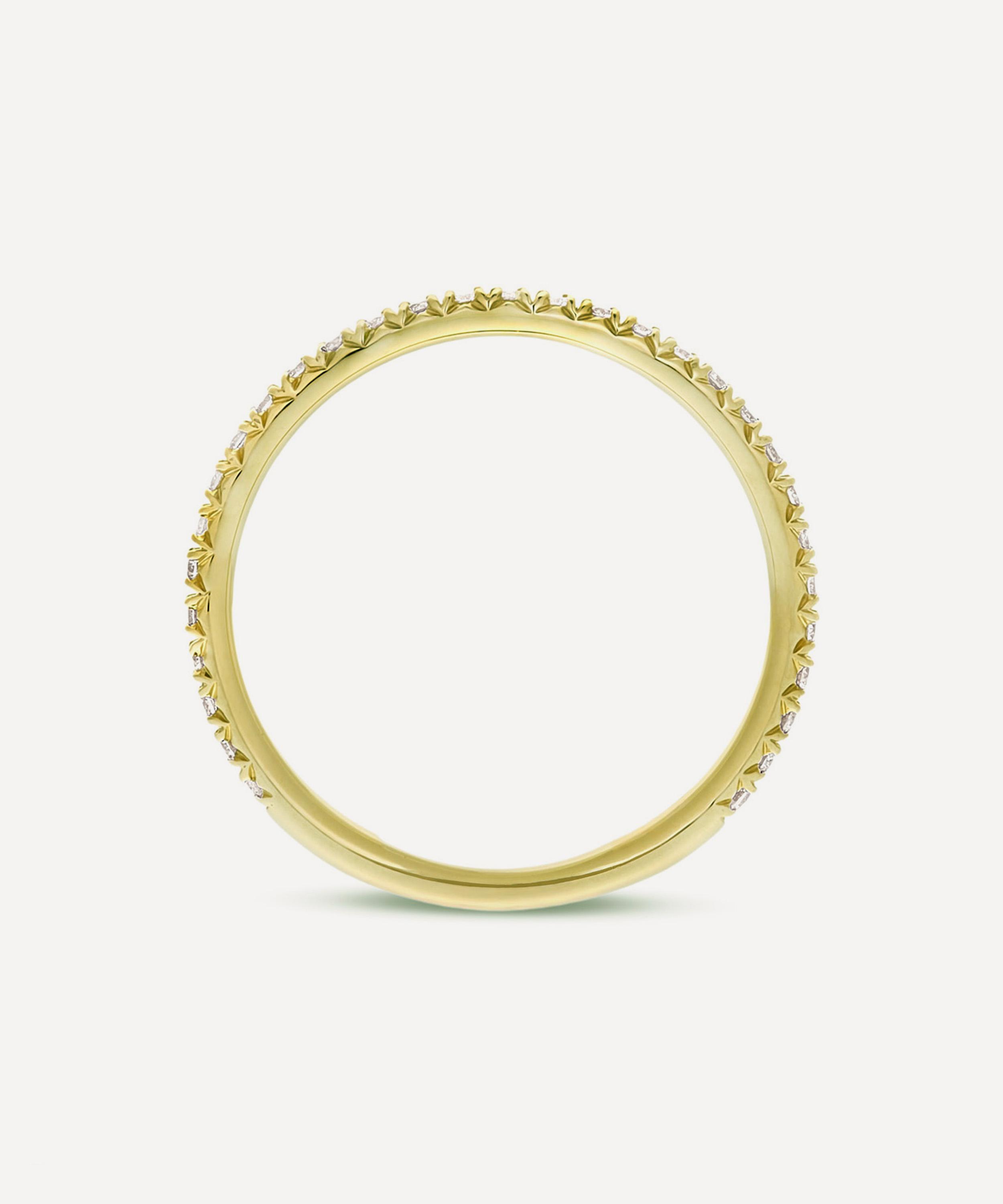 Dinny Hall - 9ct Gold Ella Three Quarter Small Diamond Eternity Ring image number 3